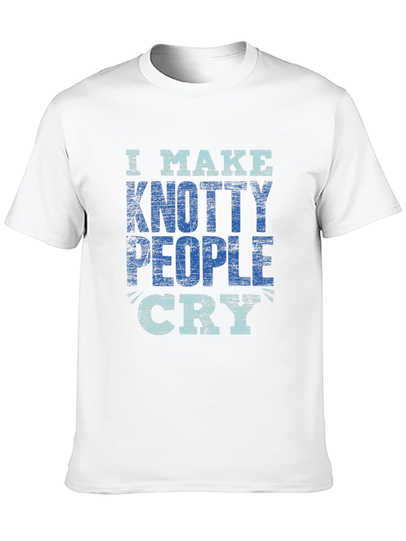 Black Knotty People Cry T-Shirt - Funny Sarcastic Tee view 10