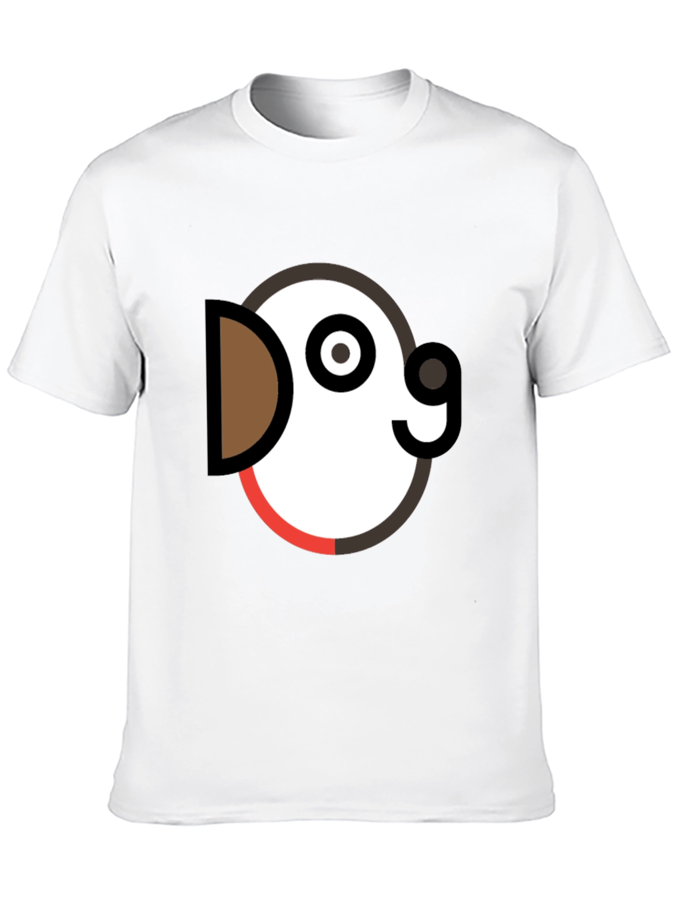 Black Dog Graphic Tee - Black Crew Neck T-Shirt view 10