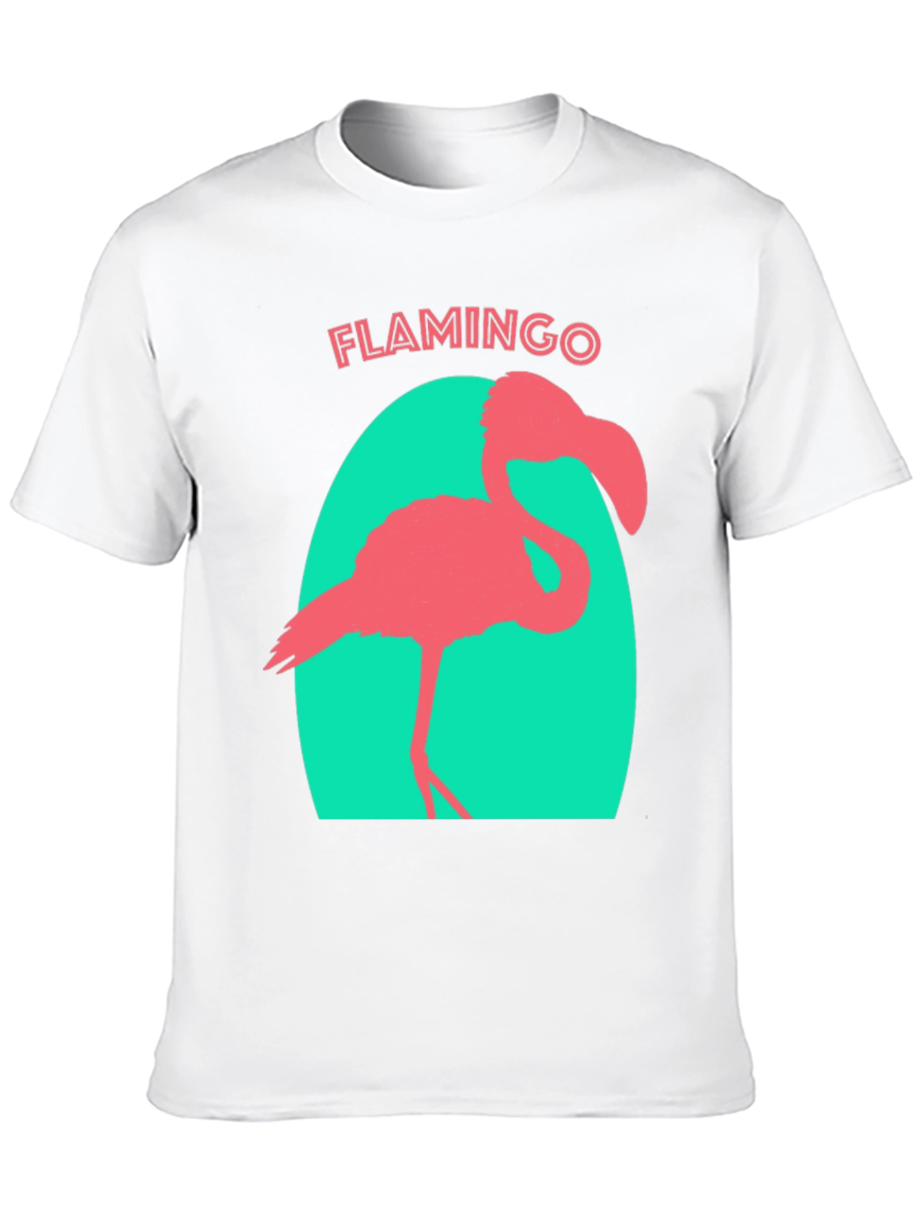 Black Flamingo Graphic Tee - Black Cotton T-Shirt view 10