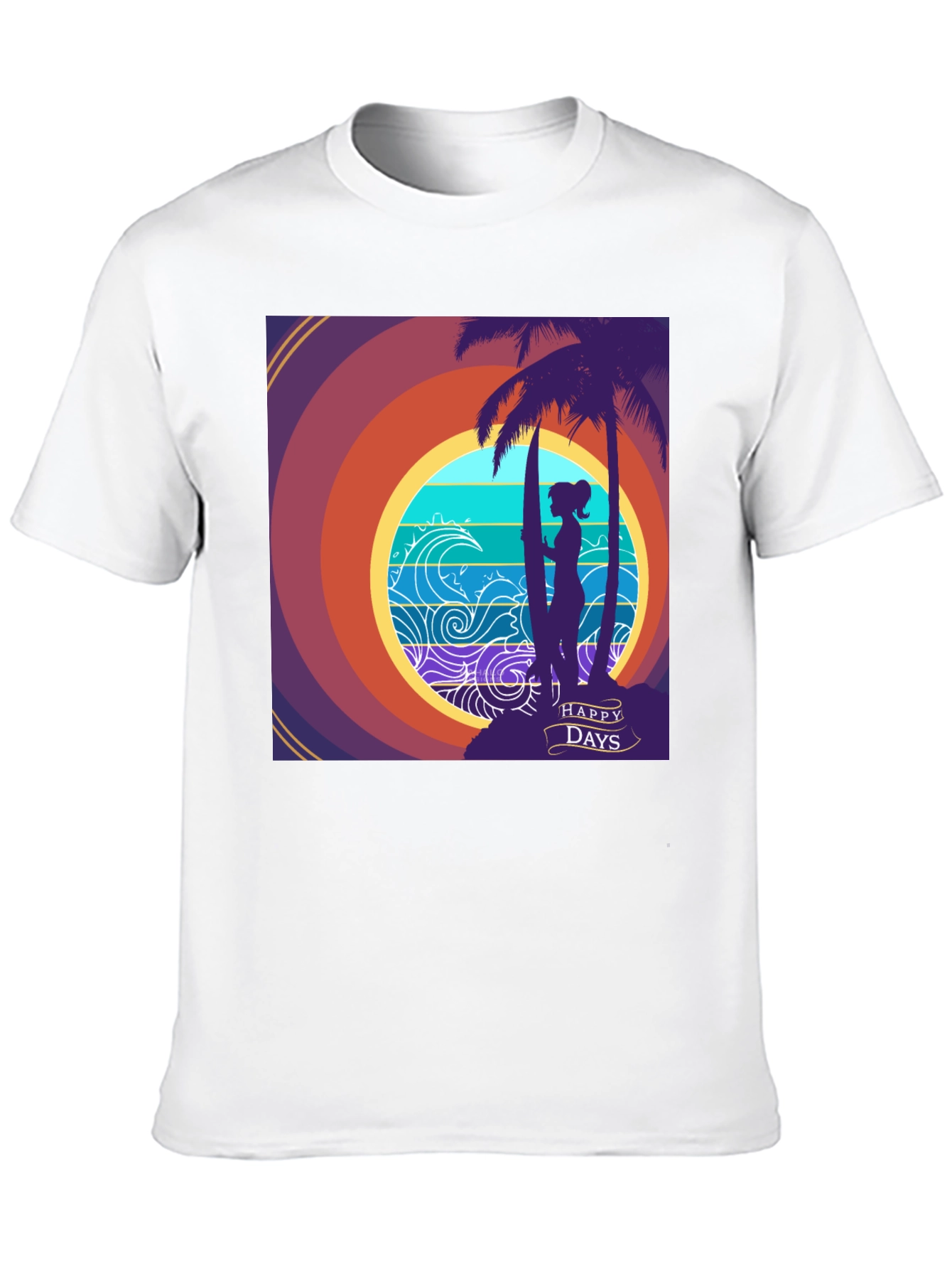 Black Happy Days Surf Tee view 10