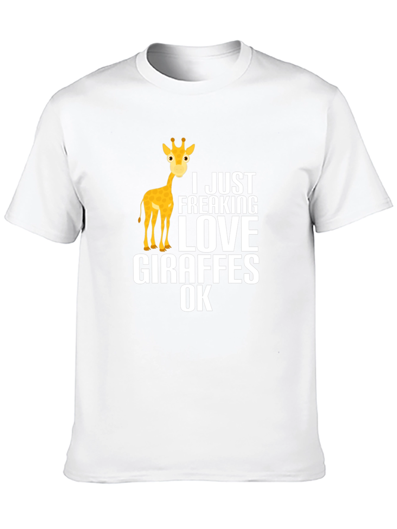 Black I Love Giraffes Graphic T-Shirt view 10