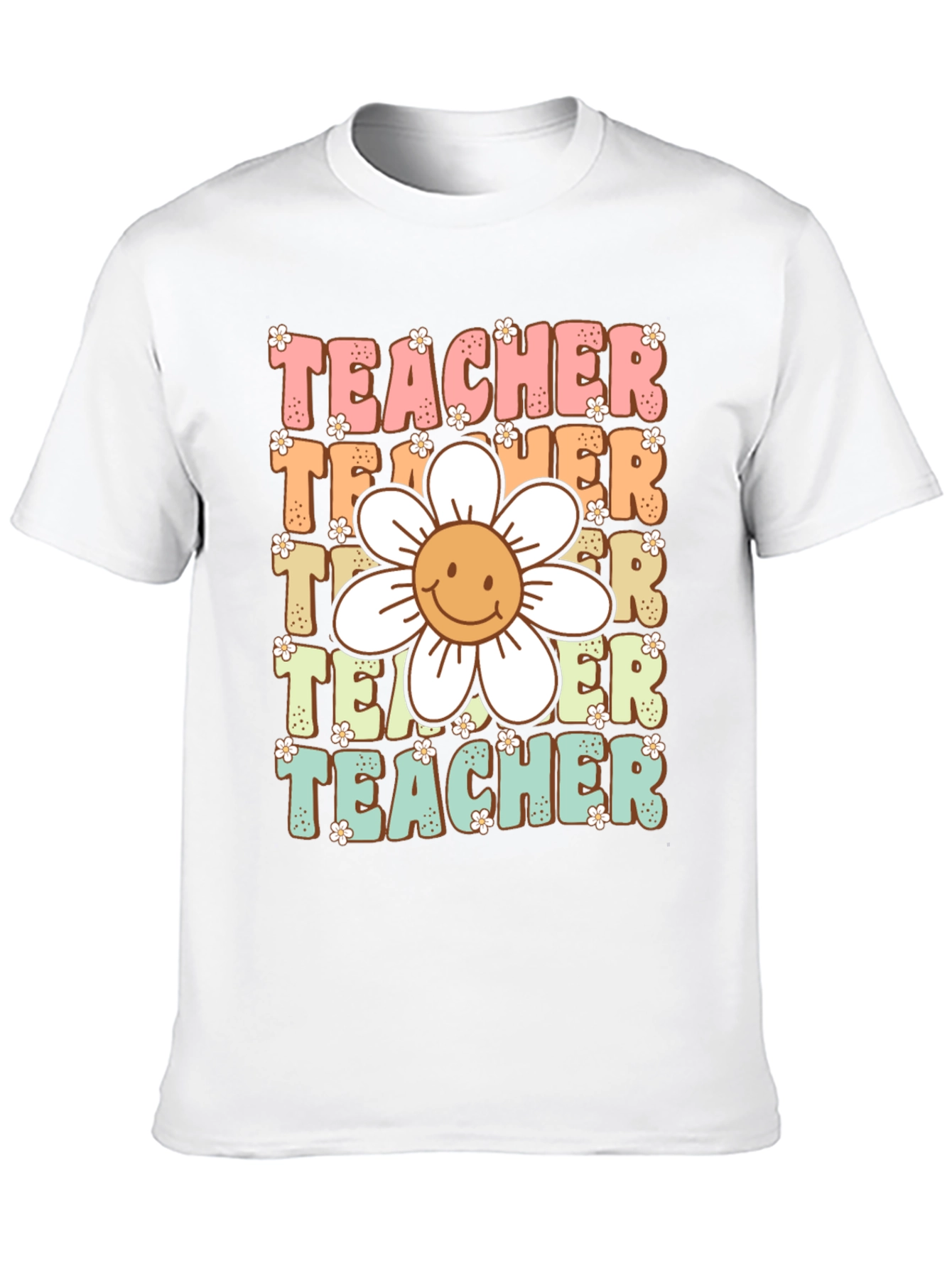 Black Retro Teacher Graphic T-Shirt view 10
