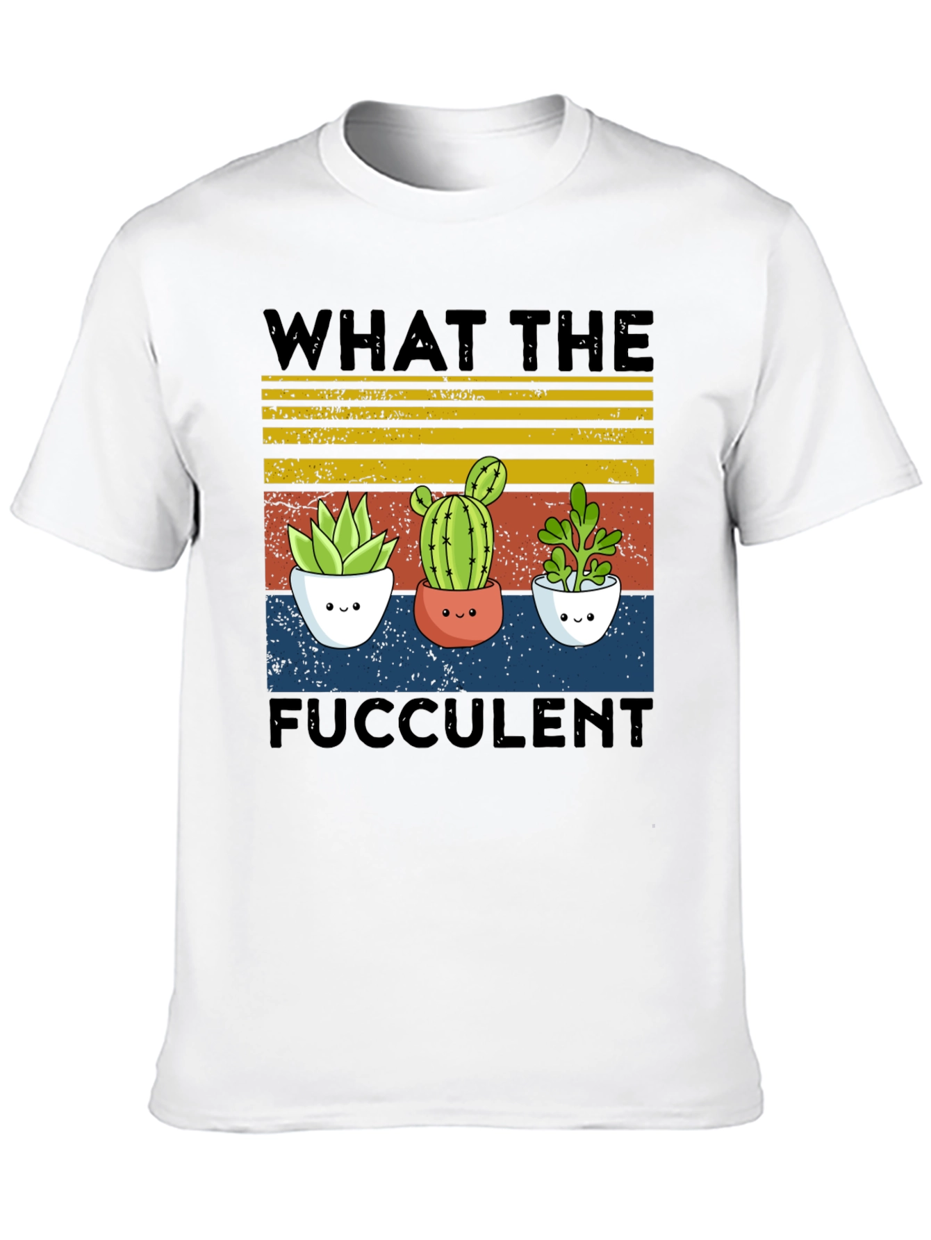 Black Fucculent Tee - Cute Cactus Plant Shirt view 10