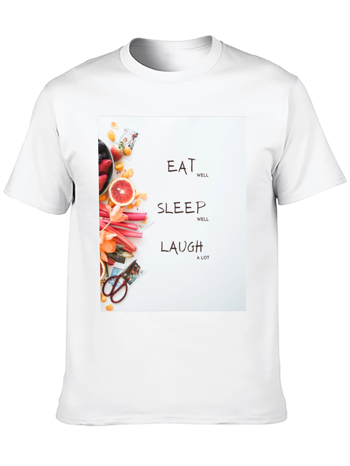 Black Eat Sleep Laugh Graphic Tee view 10