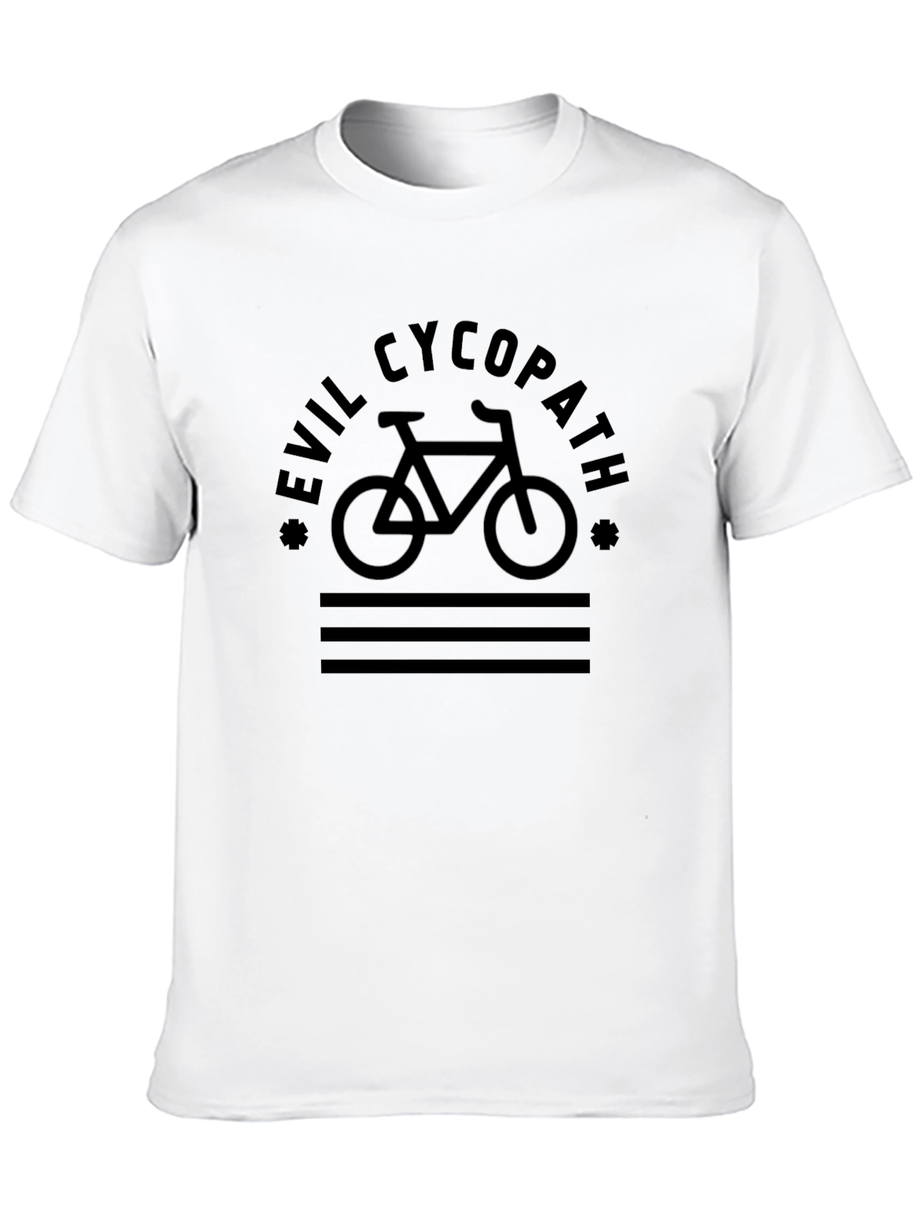 Black Evil Cycopath Black Graphic T-Shirt view 10