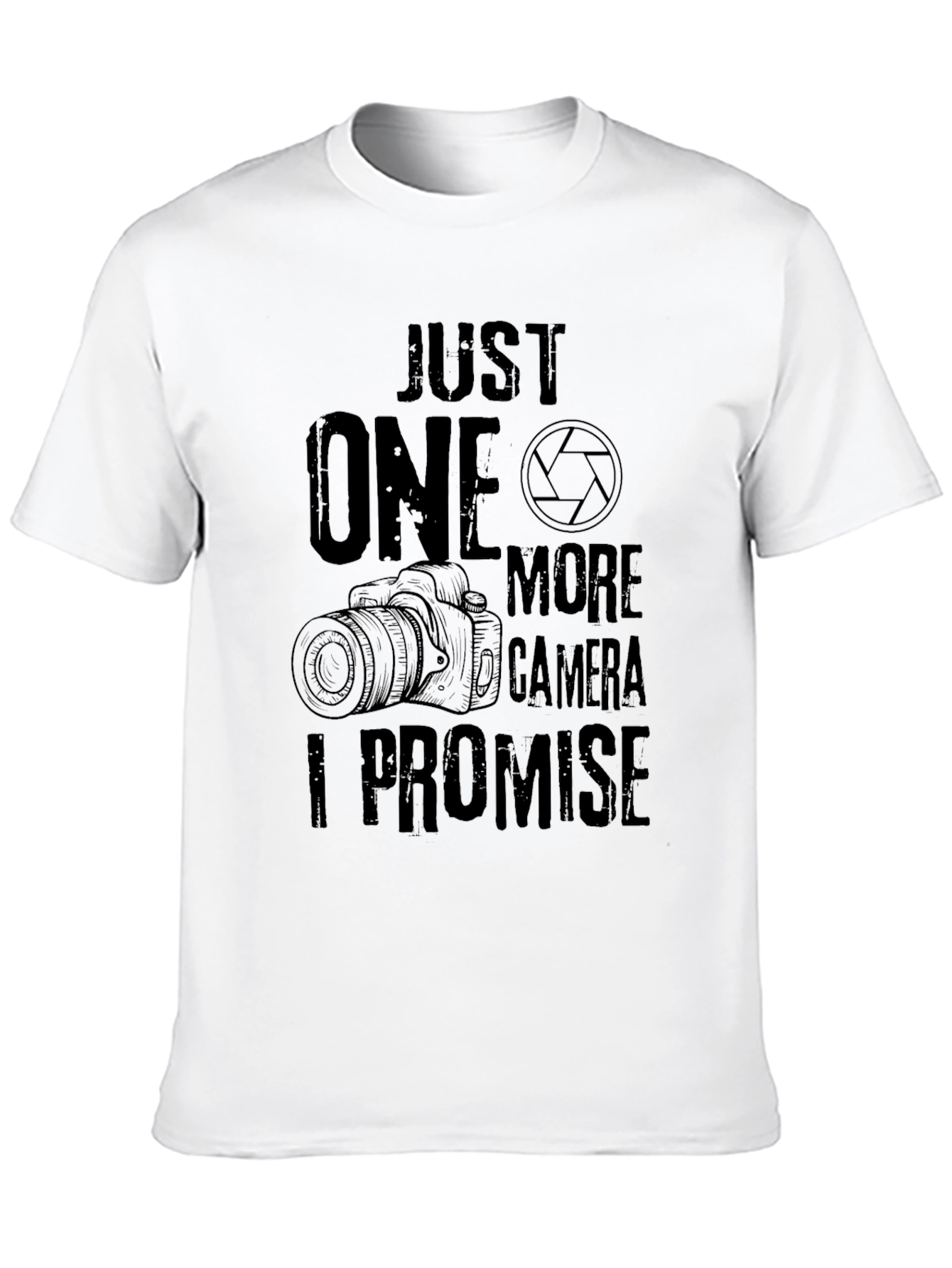 Black Just One More Camera, I Promise - Black Graphic Tee view 10