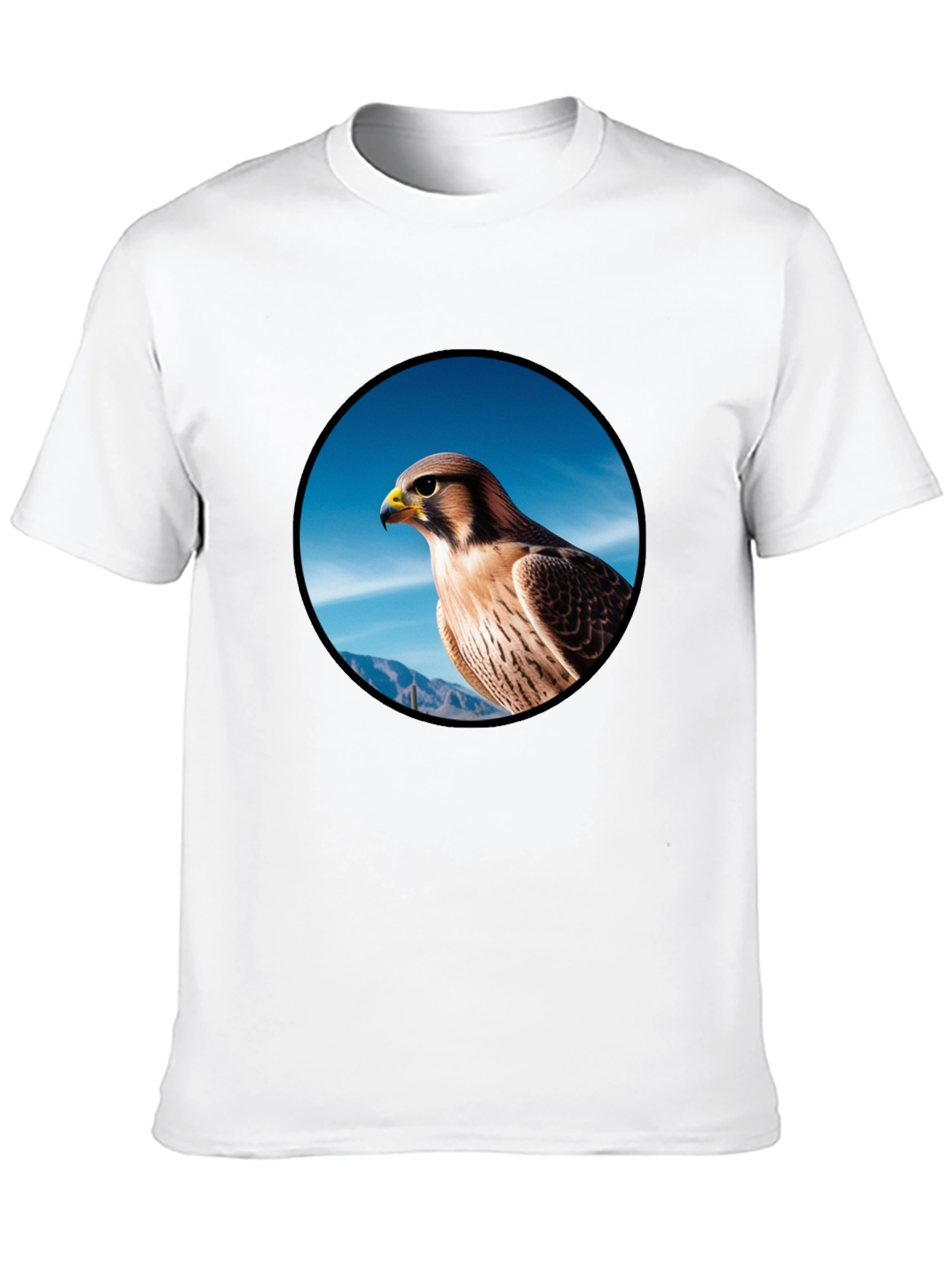 Black Falcon Graphic Tee - Men's Black T-Shirt view 10