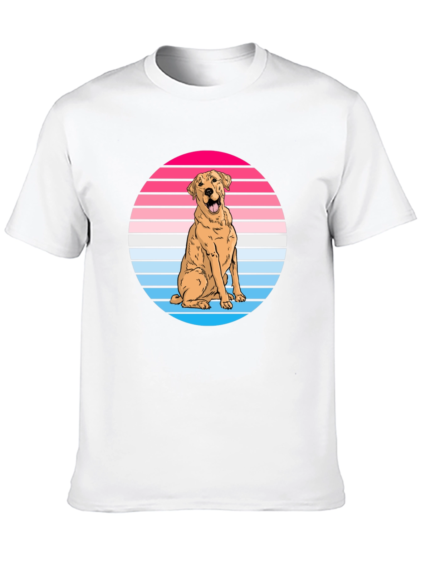 Black Retro Dog Graphic Tee - Labrador Lover Shirt view 10