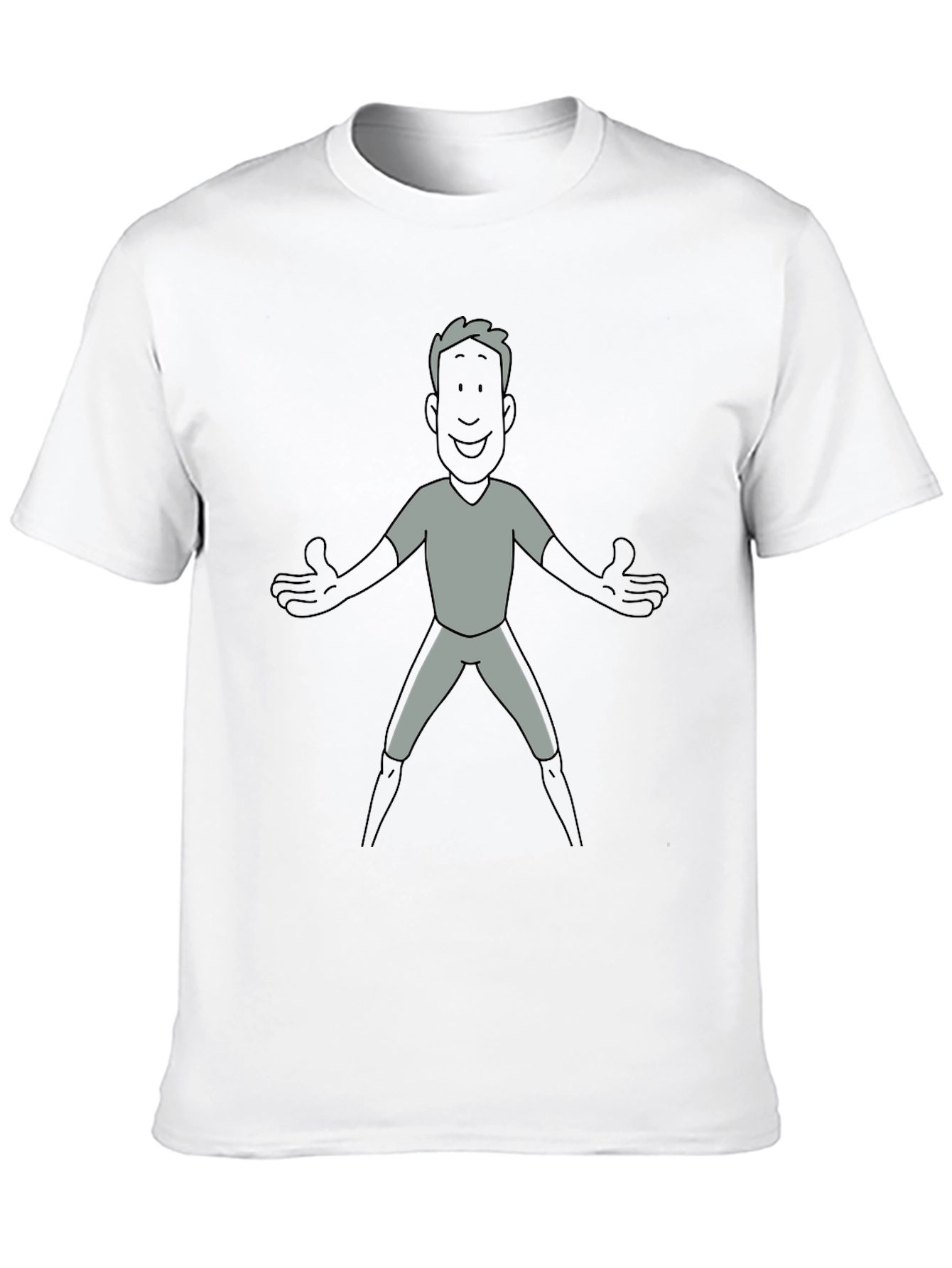 Black Cartoon Character Print T-Shirt view 10