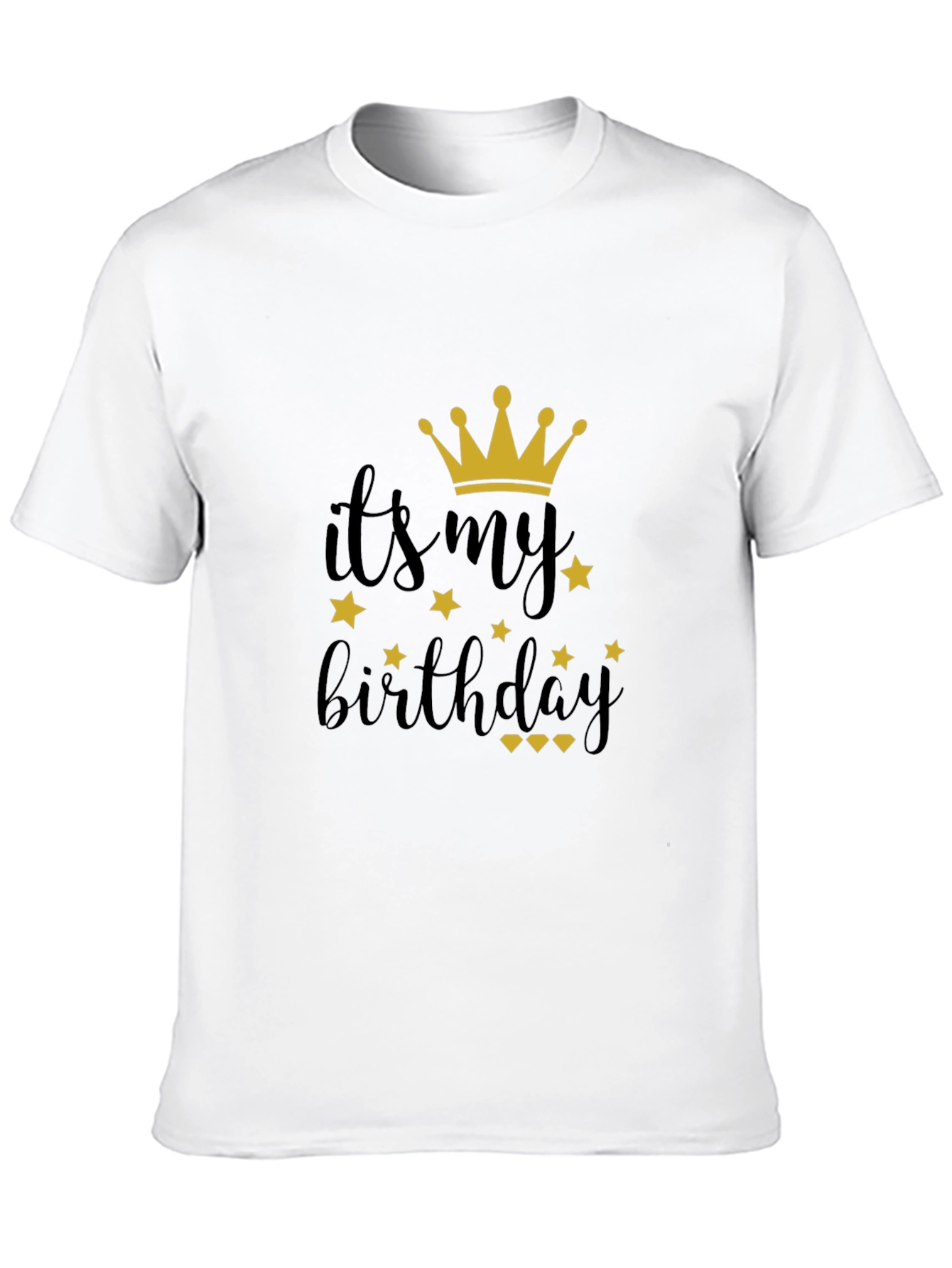 Black Birthday Crown Graphic Tee - It's My Birthday! view 10