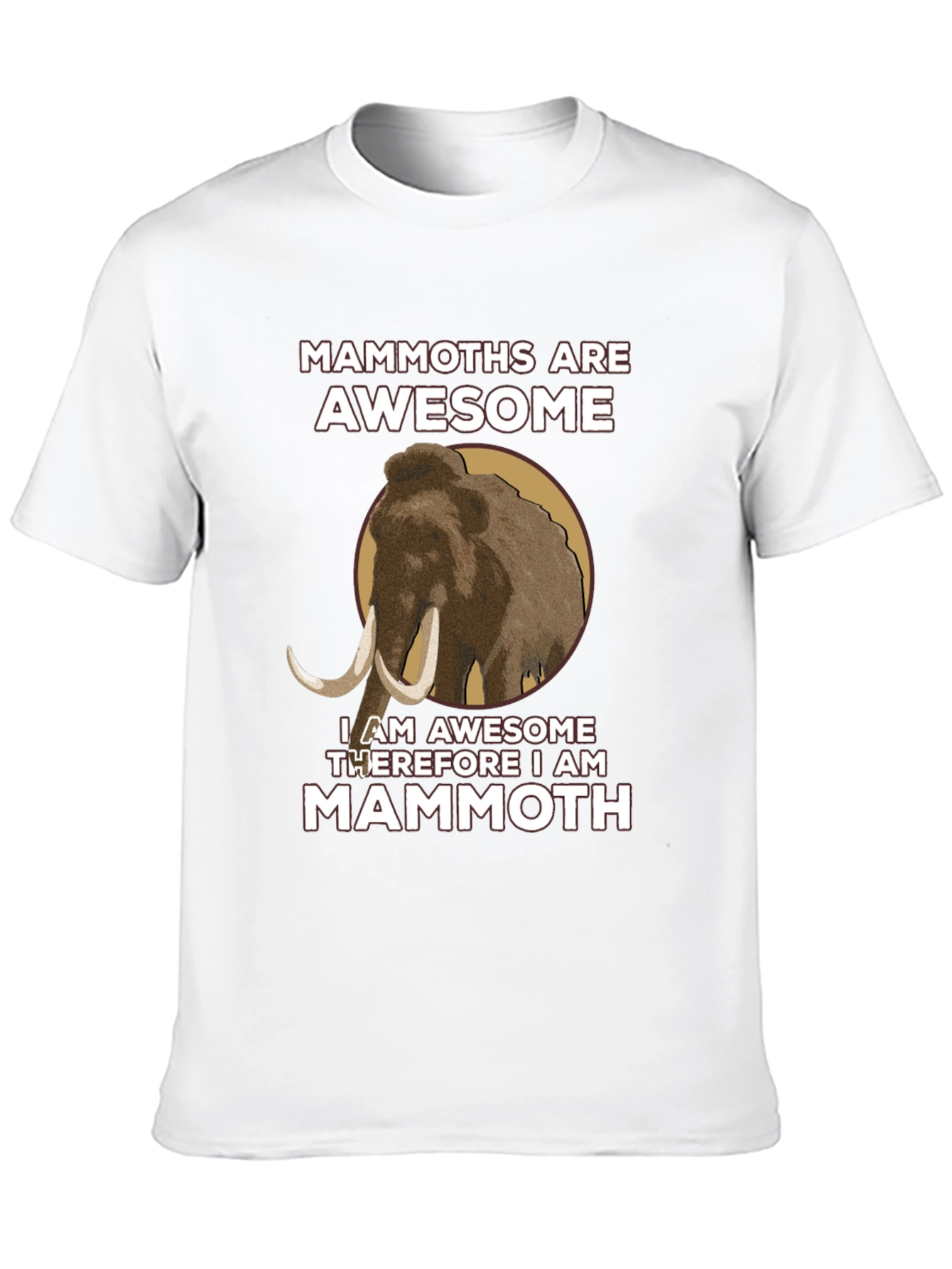 Black Mammoths Are Awesome T-Shirt view 10