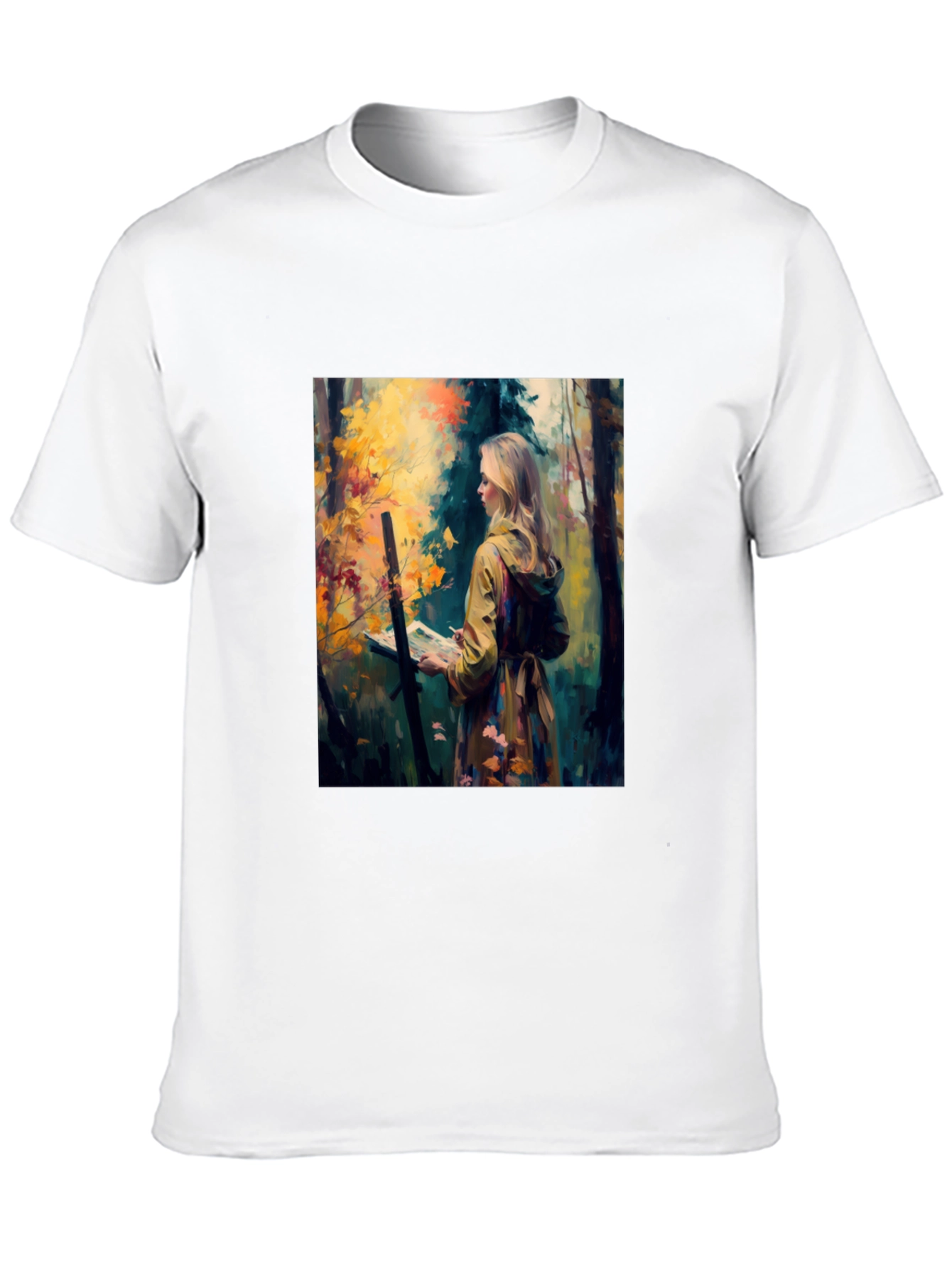 Black Artist in Woods Graphic Tee - Black view 10