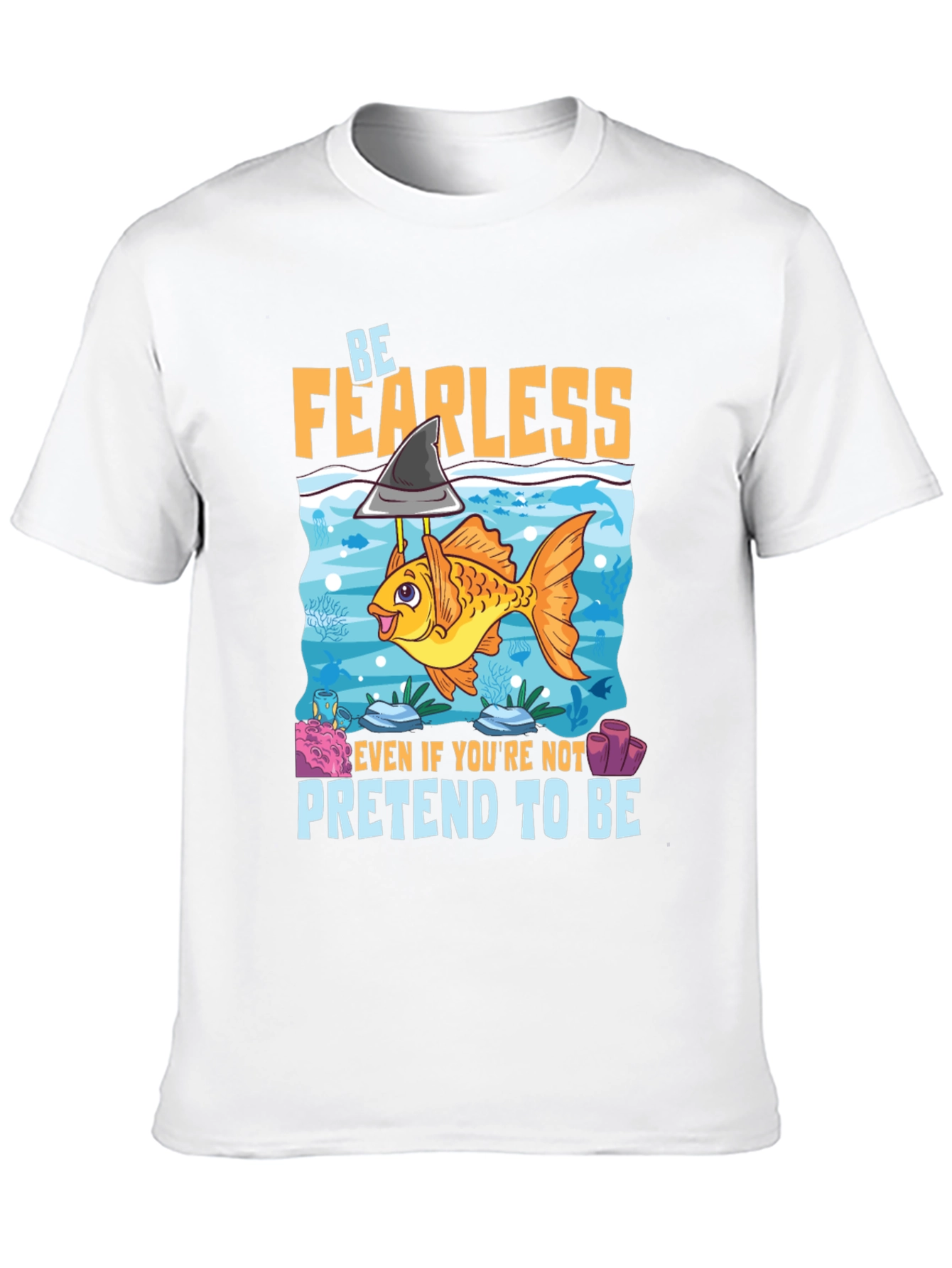 Black Be Fearless Graphic T-Shirt view 10