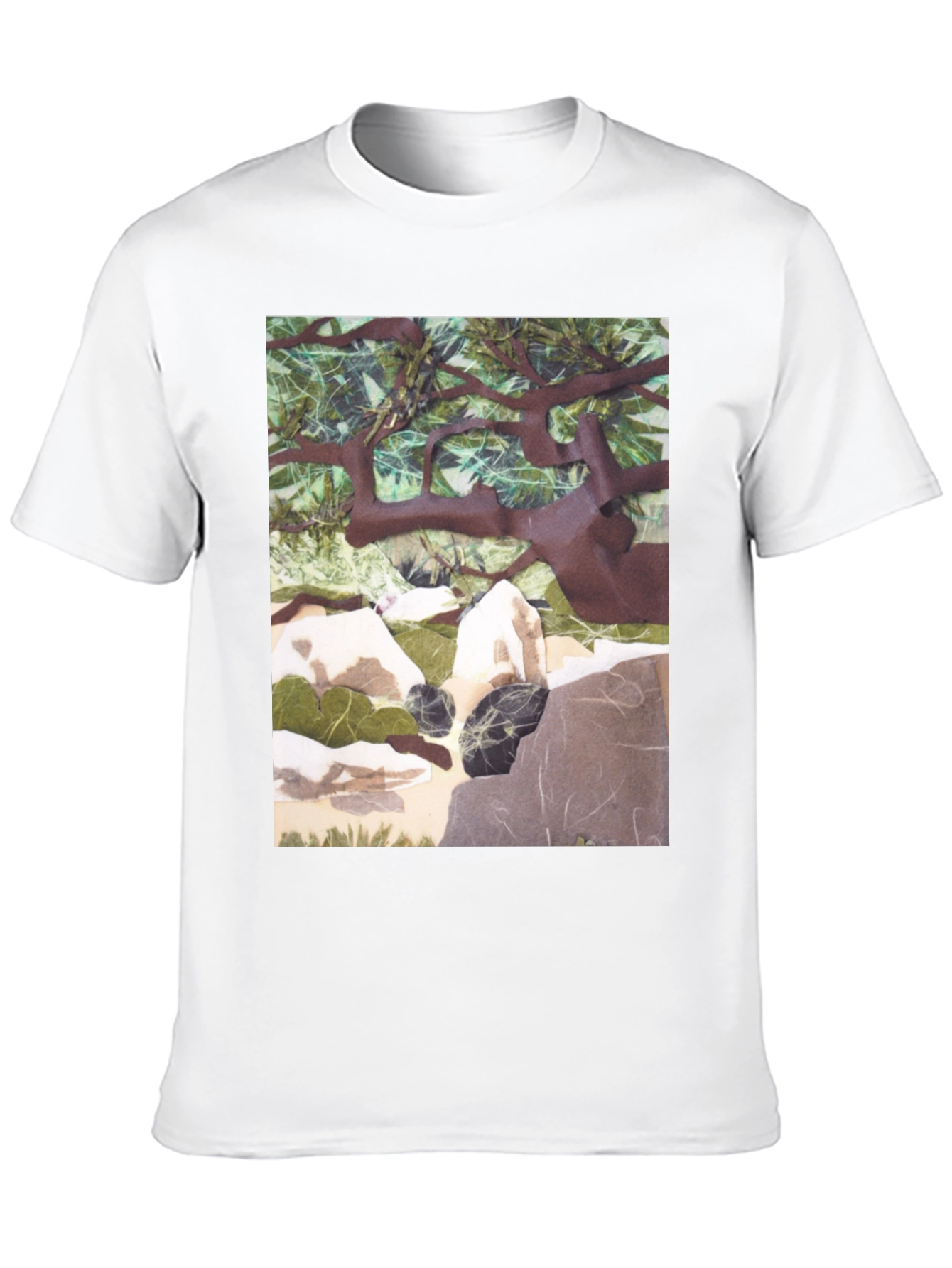 Black Nature Scene Graphic Print T-Shirt - Relaxed Fit view 10