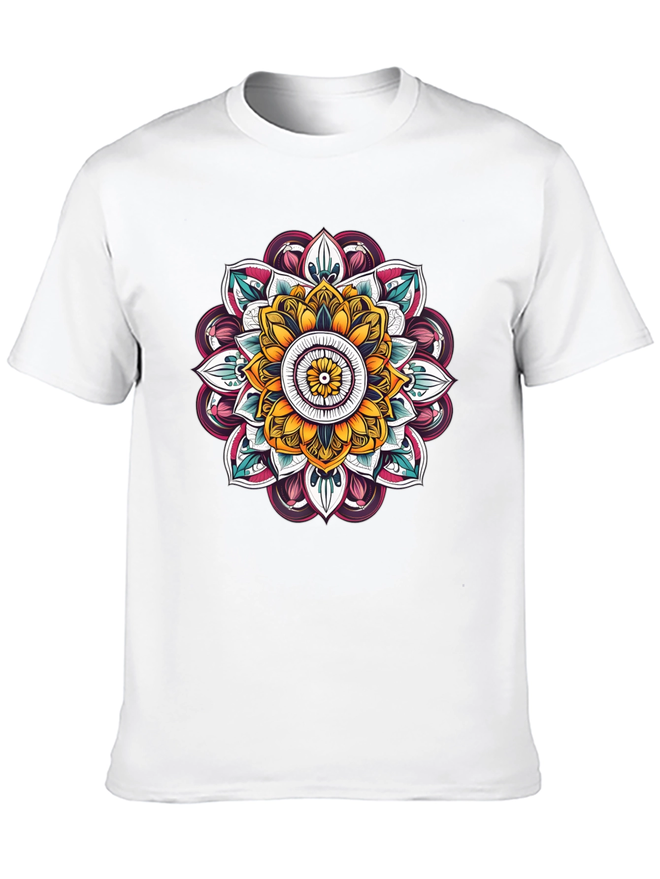 Black Mandala Graphic Black T-Shirt view 10