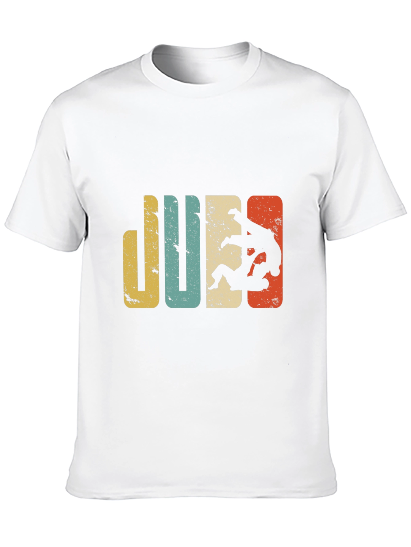 Black Retro Judo T-Shirt | Vintage Style Martial Arts Tee view 10