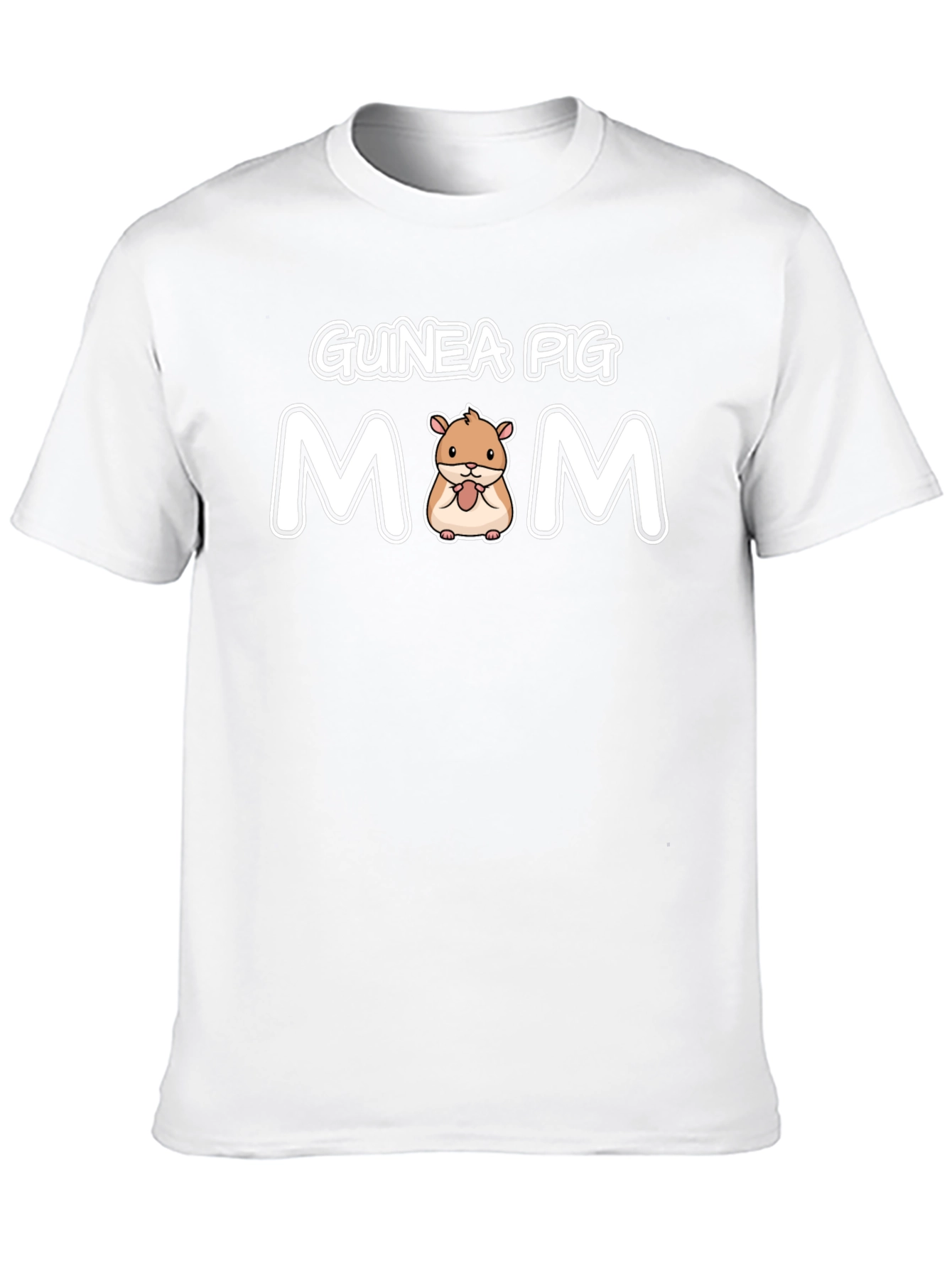 Black Guinea Pig Mom T-Shirt view 10