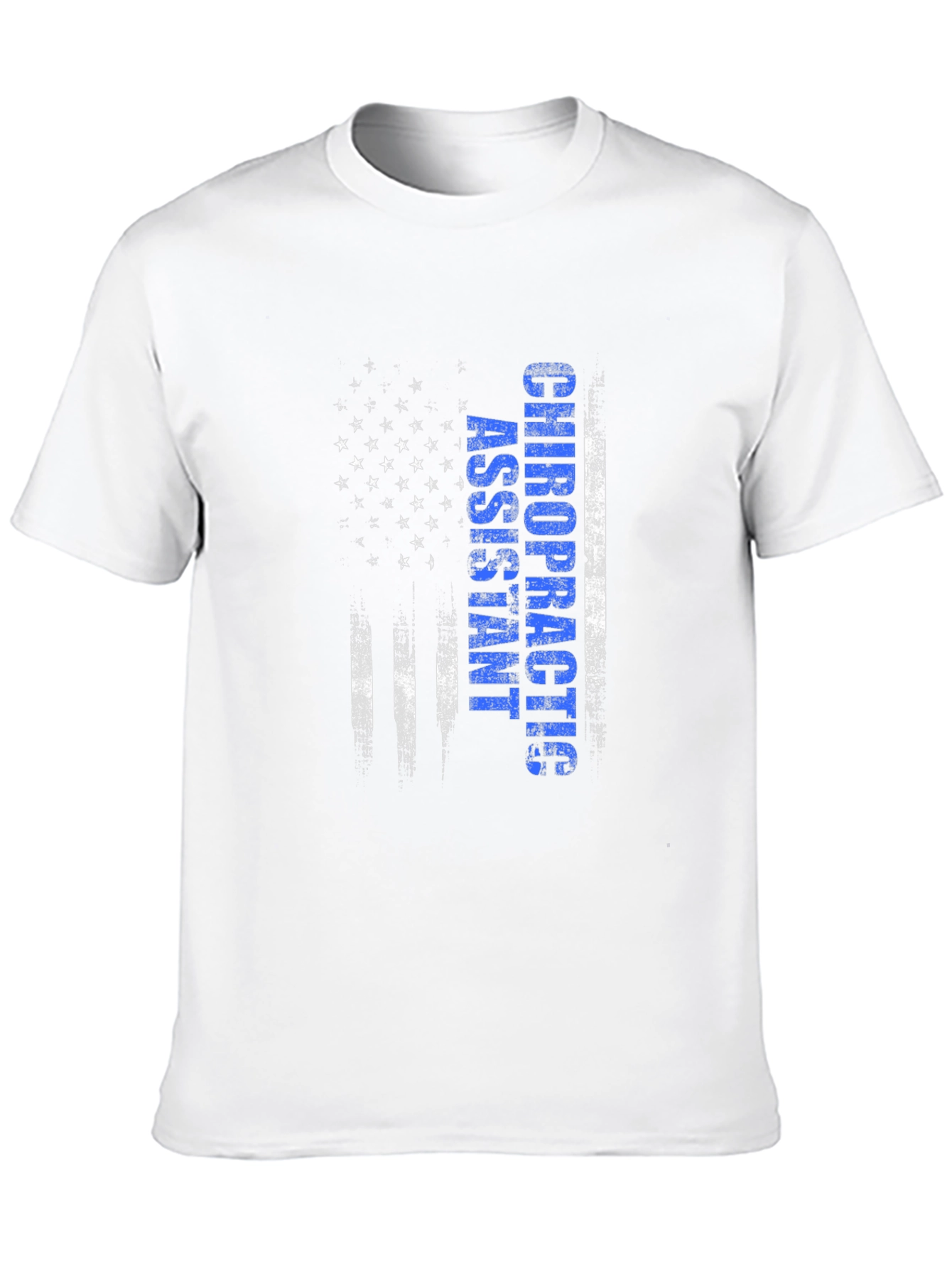 Black Chiropractic Assistant American Flag T-Shirt view 10