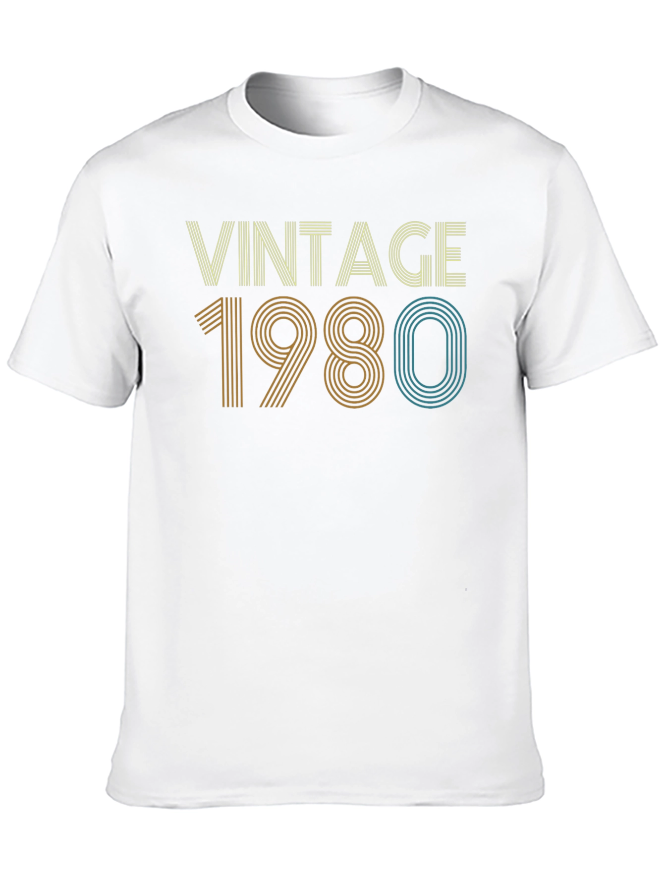 Black Vintage 1980 Graphic Tee - Retro Style view 10