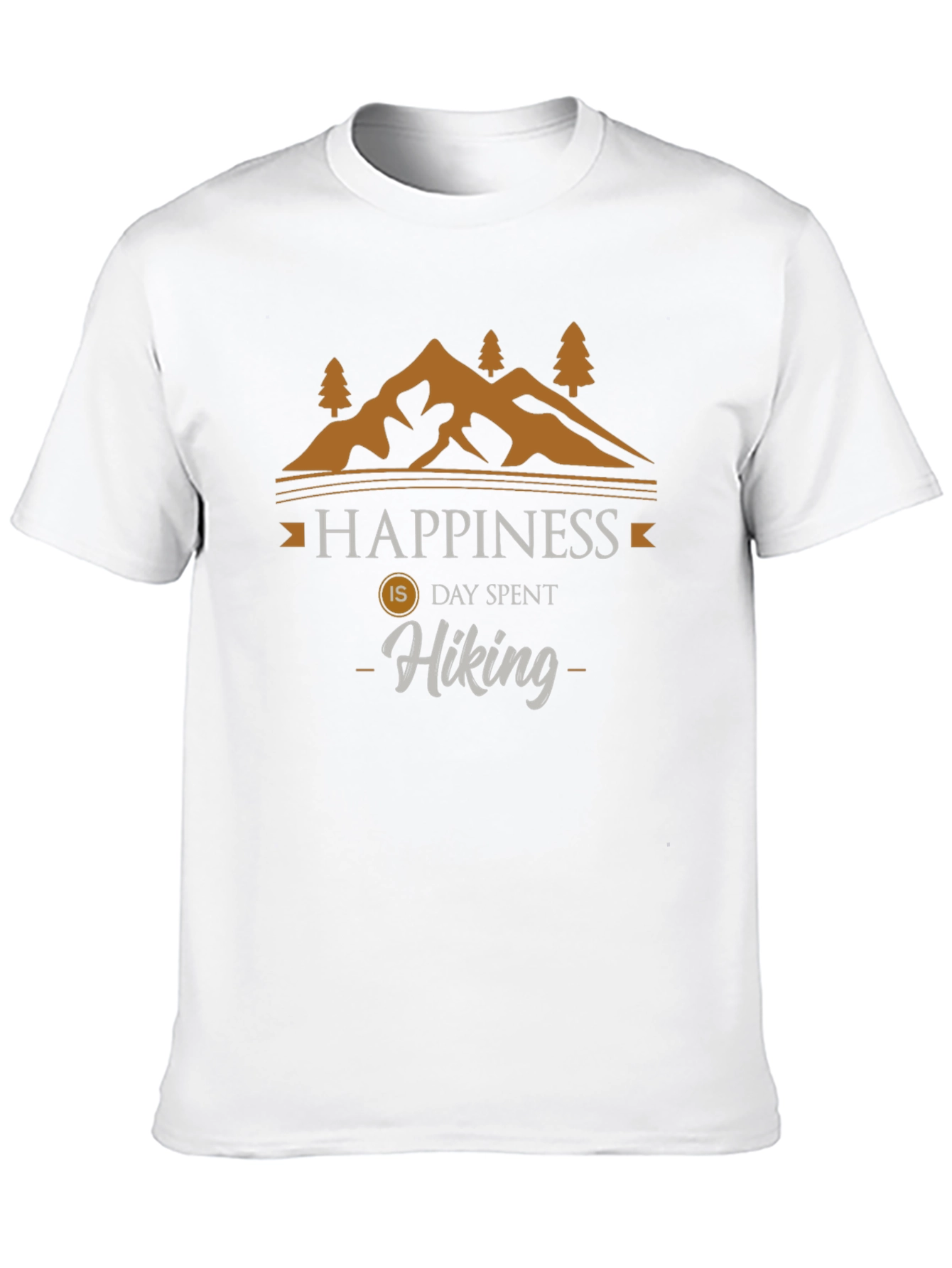 Black Happiness is Hiking T-Shirt | Outdoor Adventure Tee view 10