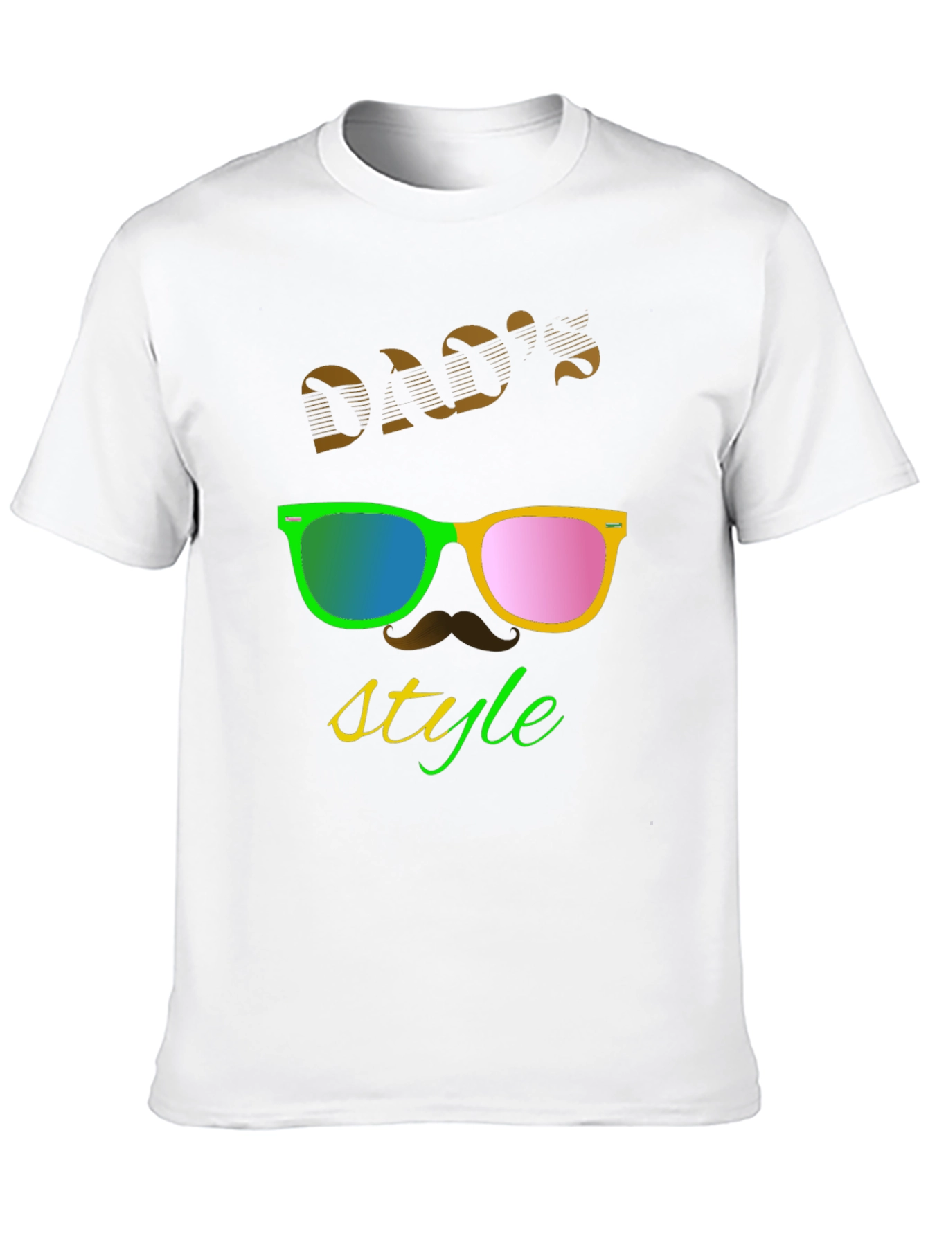 Black Dad's Style Graphic T-Shirt view 10