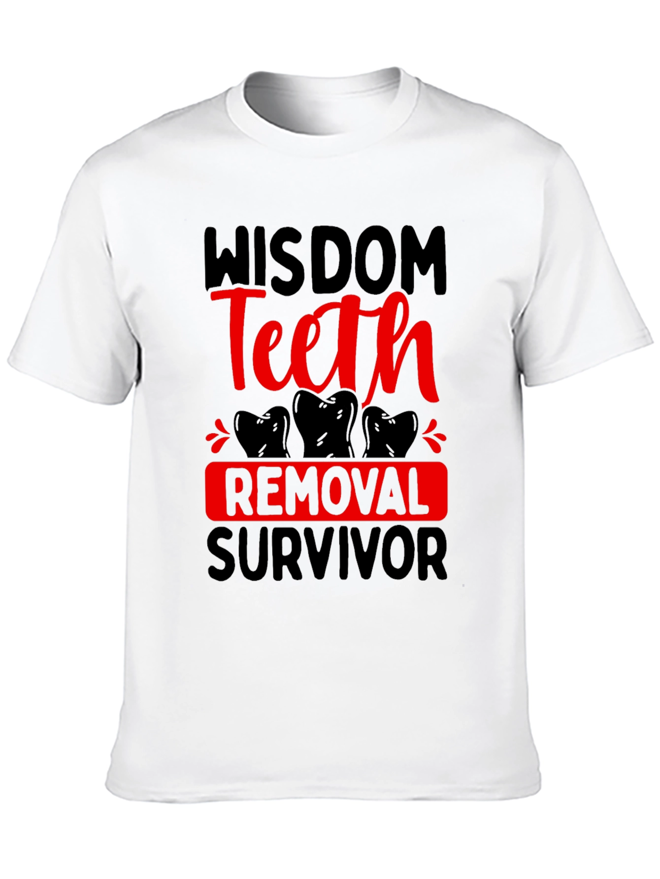 Black Wisdom Teeth Removal Survivor T-Shirt view 10