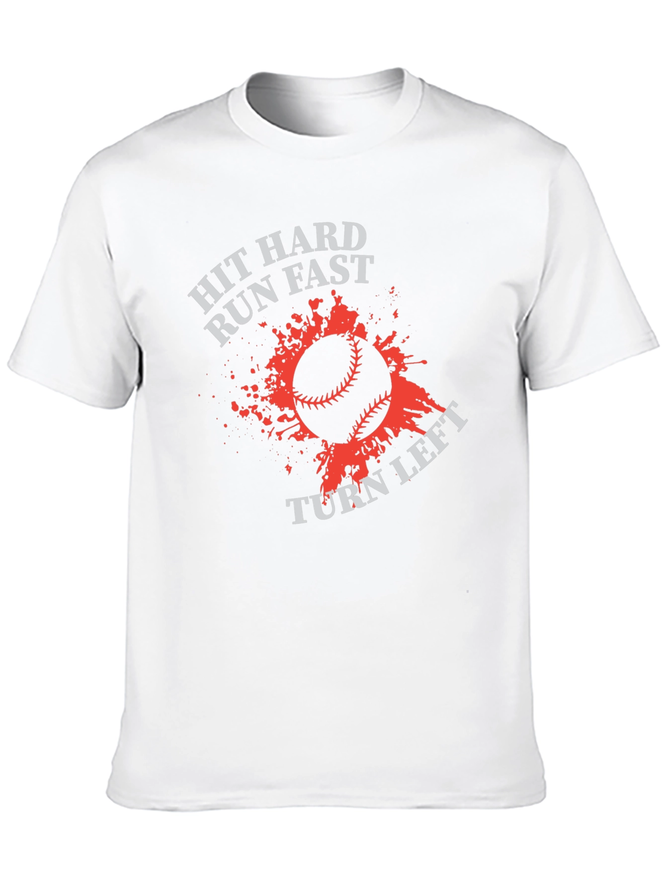 Black Baseball Graphic Tee: Hit Hard, Run Fast view 10
