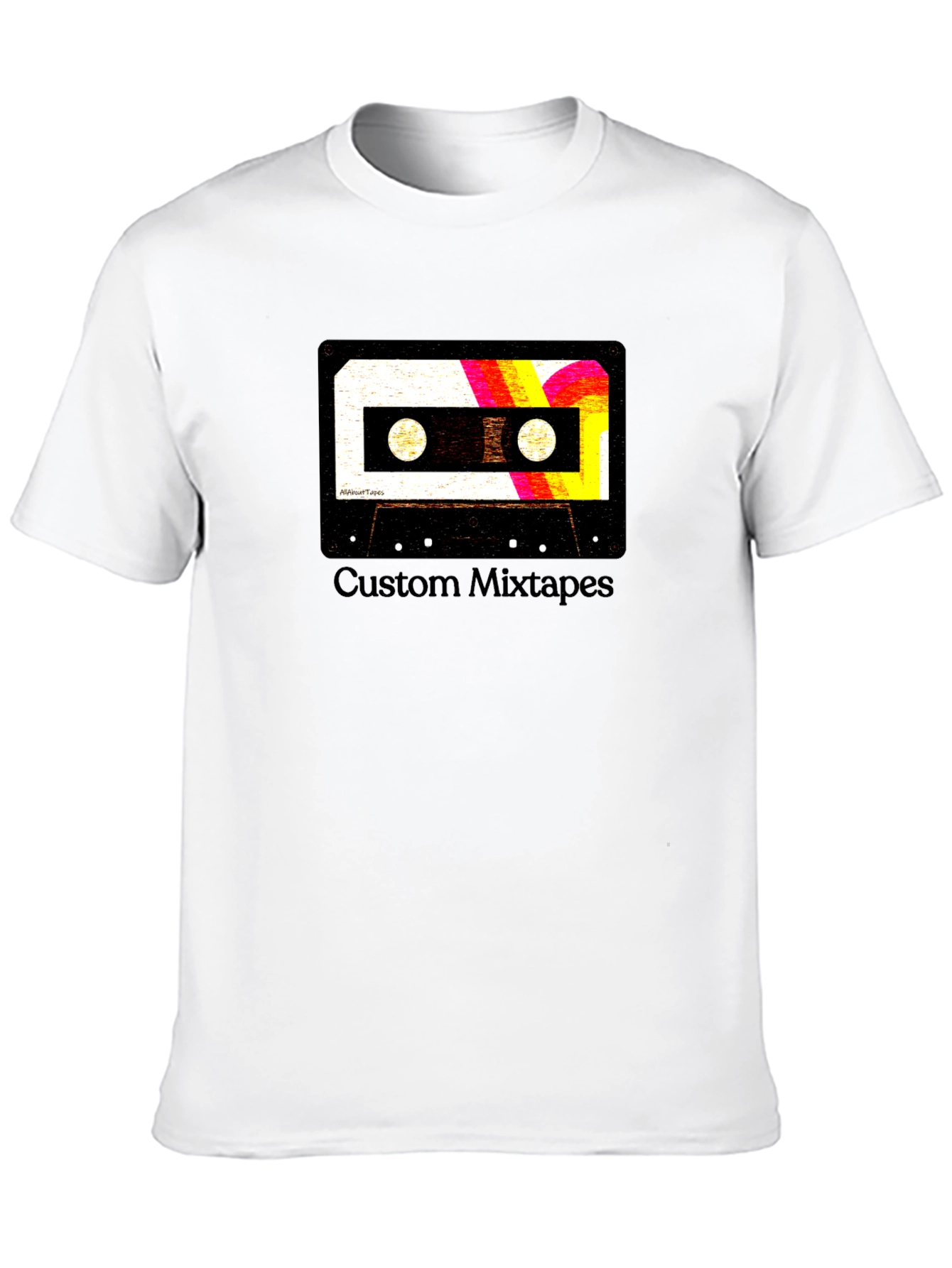Black Retro Mixtape Graphic Tee - Custom Style view 10