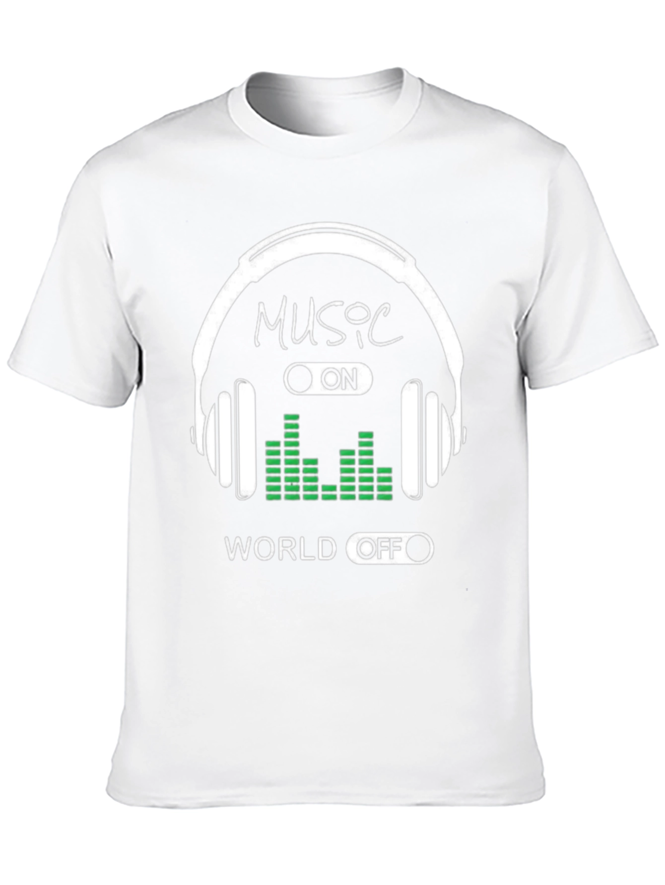 Black Music On World Off Graphic Tee - Black view 10