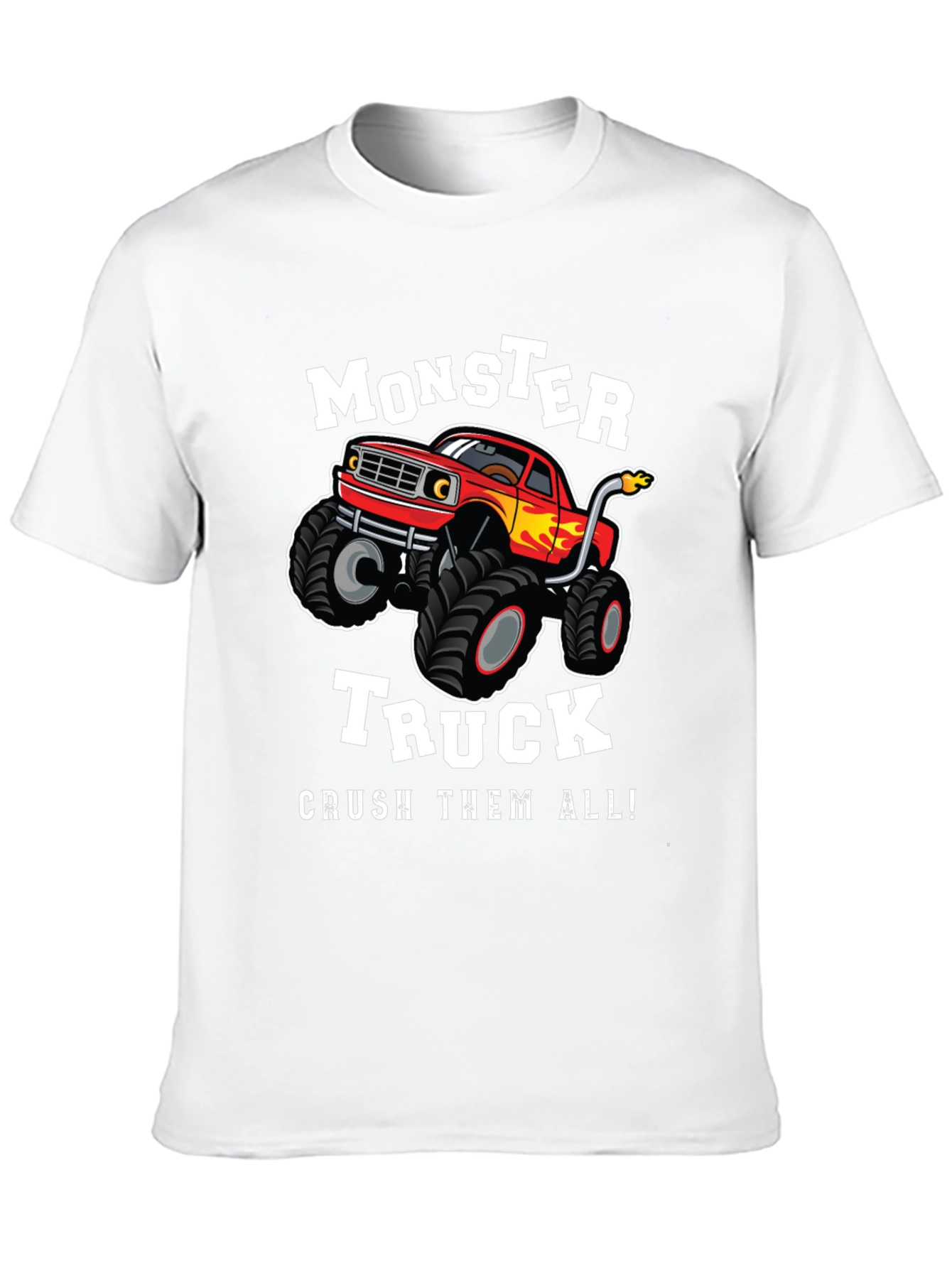 Black Monster Truck Graphic Tee - Crush Them All! view 10