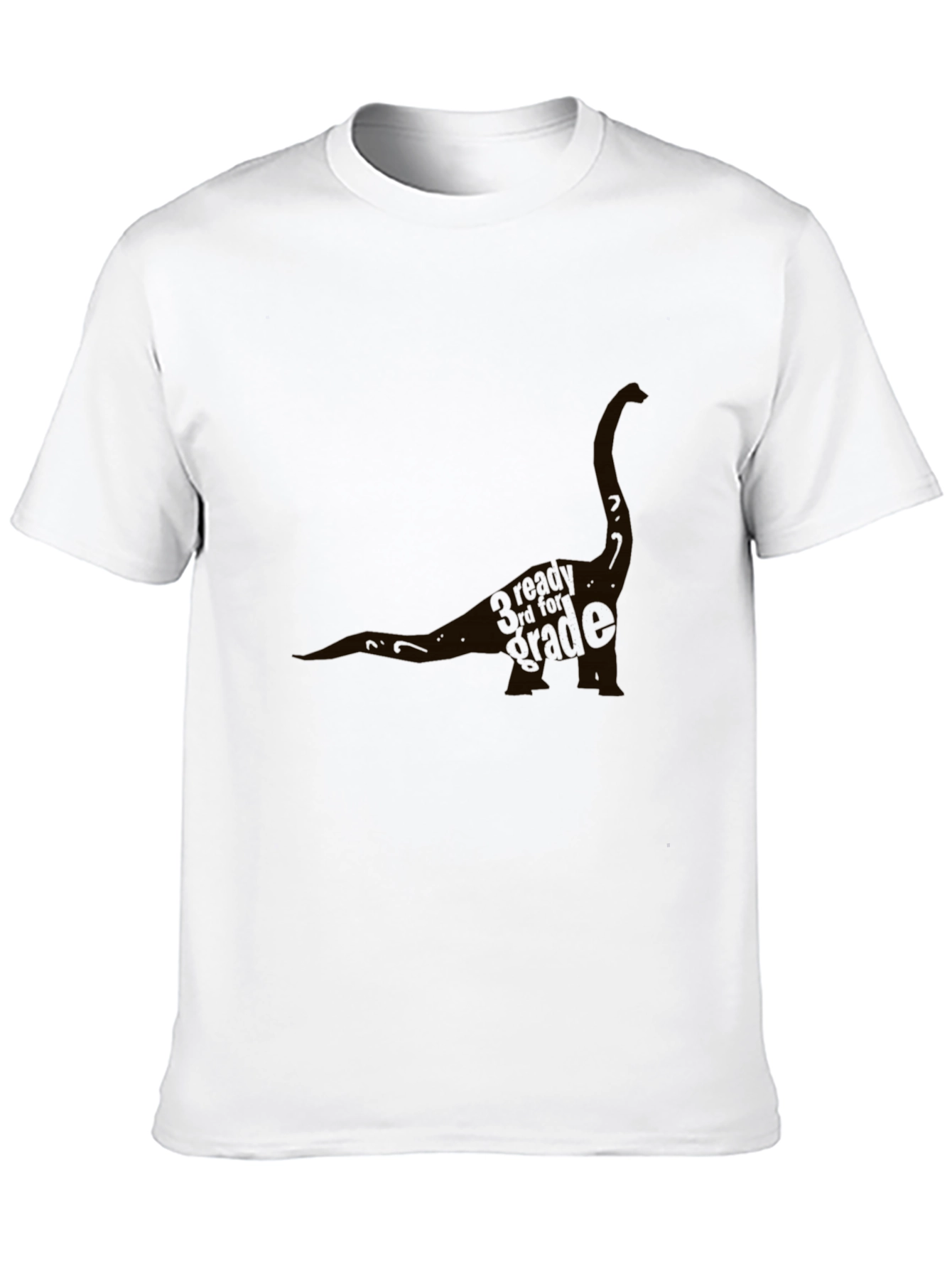 Black Dinosaur Graphic T-Shirt - Black Cotton Blend view 10