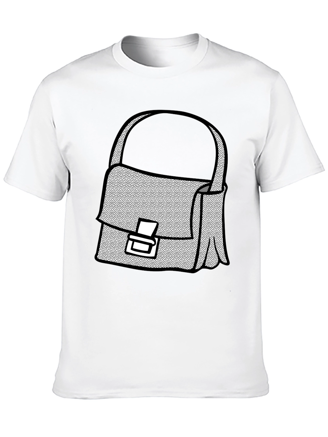 Black Satchel Graphic T-Shirt - Stylish Casual Wear view 10