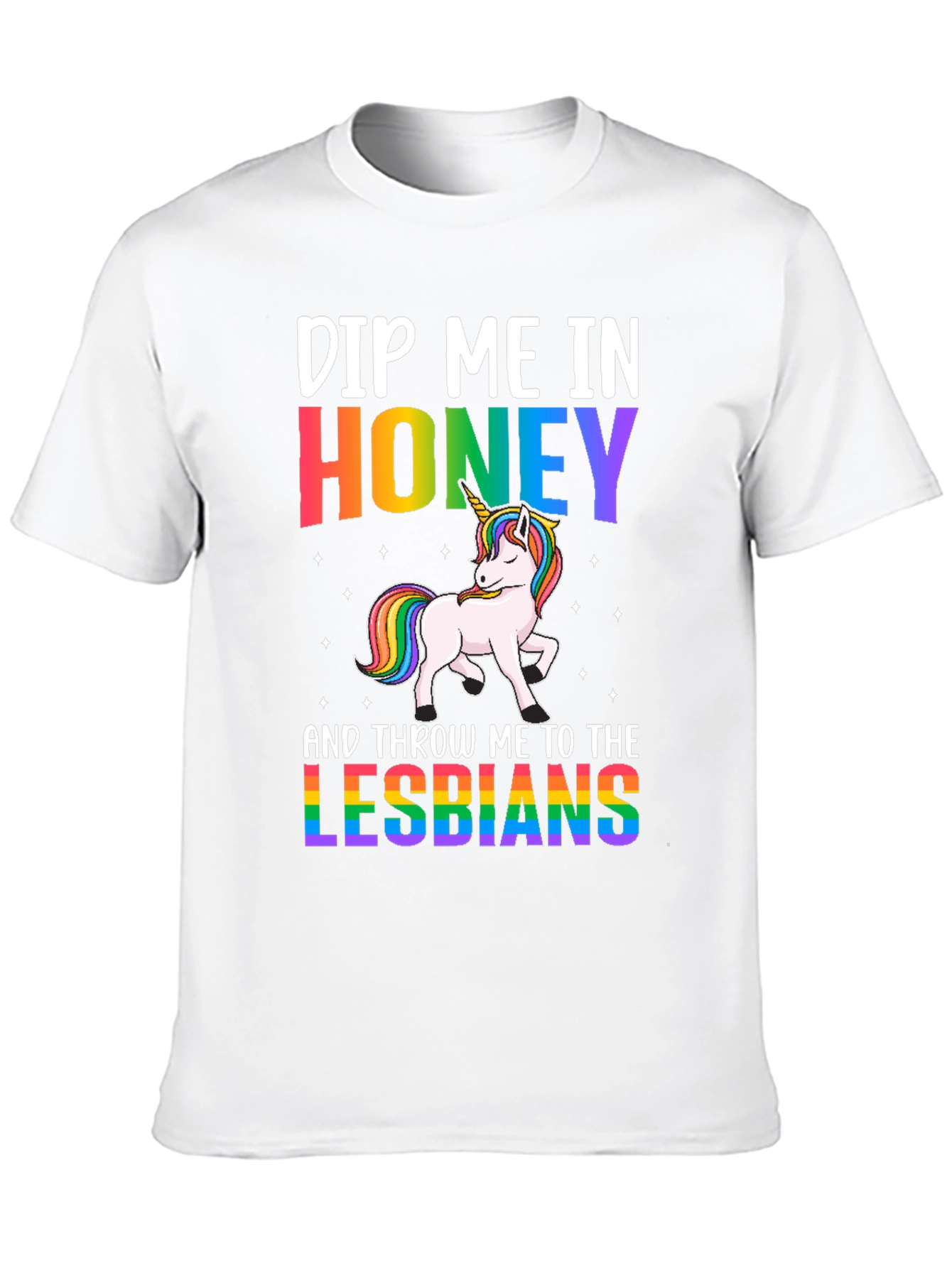 Black Dip Me In Honey Lesbians Graphic Tee view 10