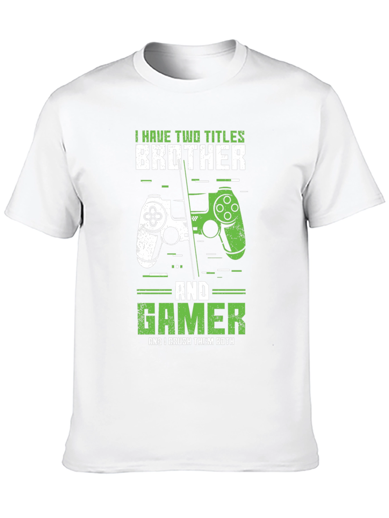 Black Brother & Gamer T-Shirt - Crush Them Both! view 10