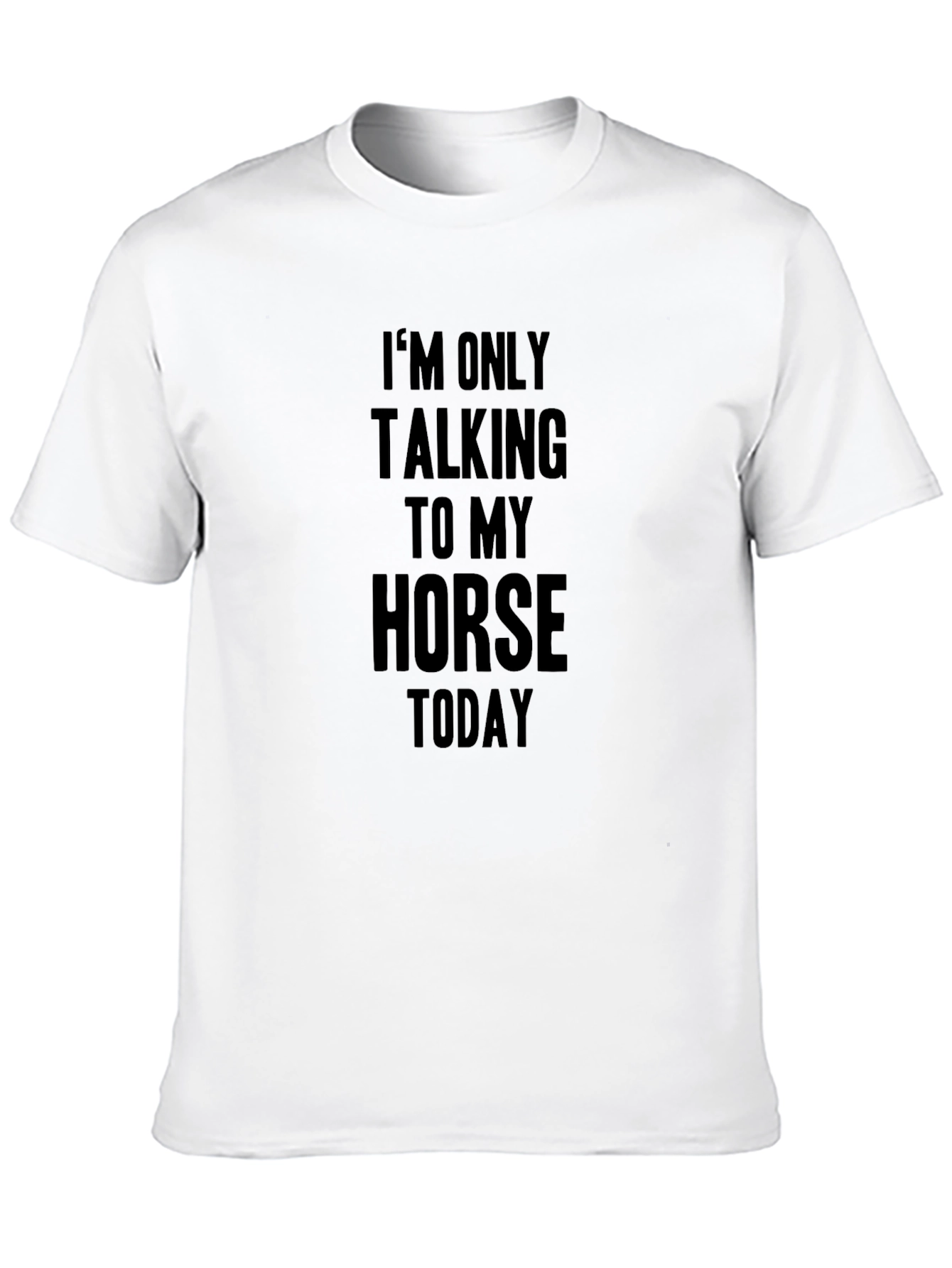 Horse Lover T-Shirt - I'm Only Talking To My Horse Today - 10