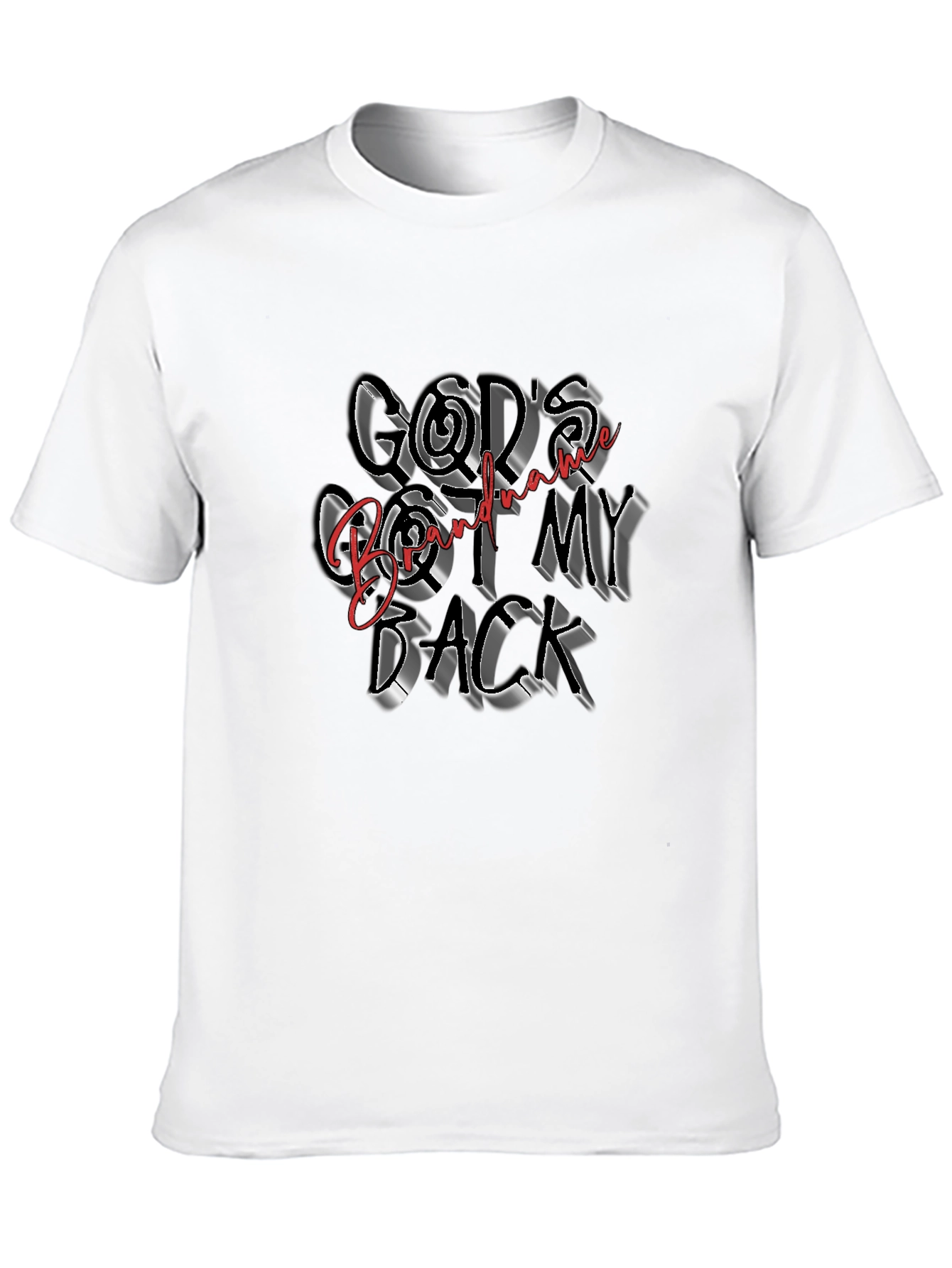 Black God's Got My Back Graphic Tee - Black view 10