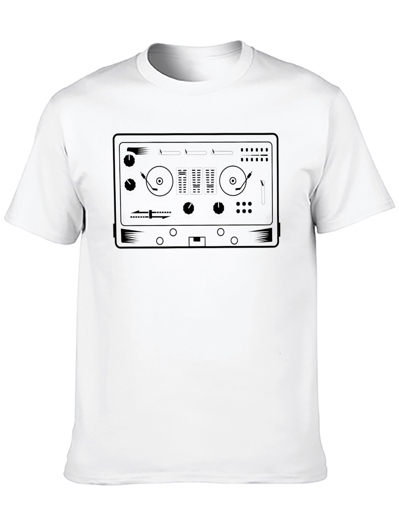 Black DJ Mixer Graphic Tee - Black view 10