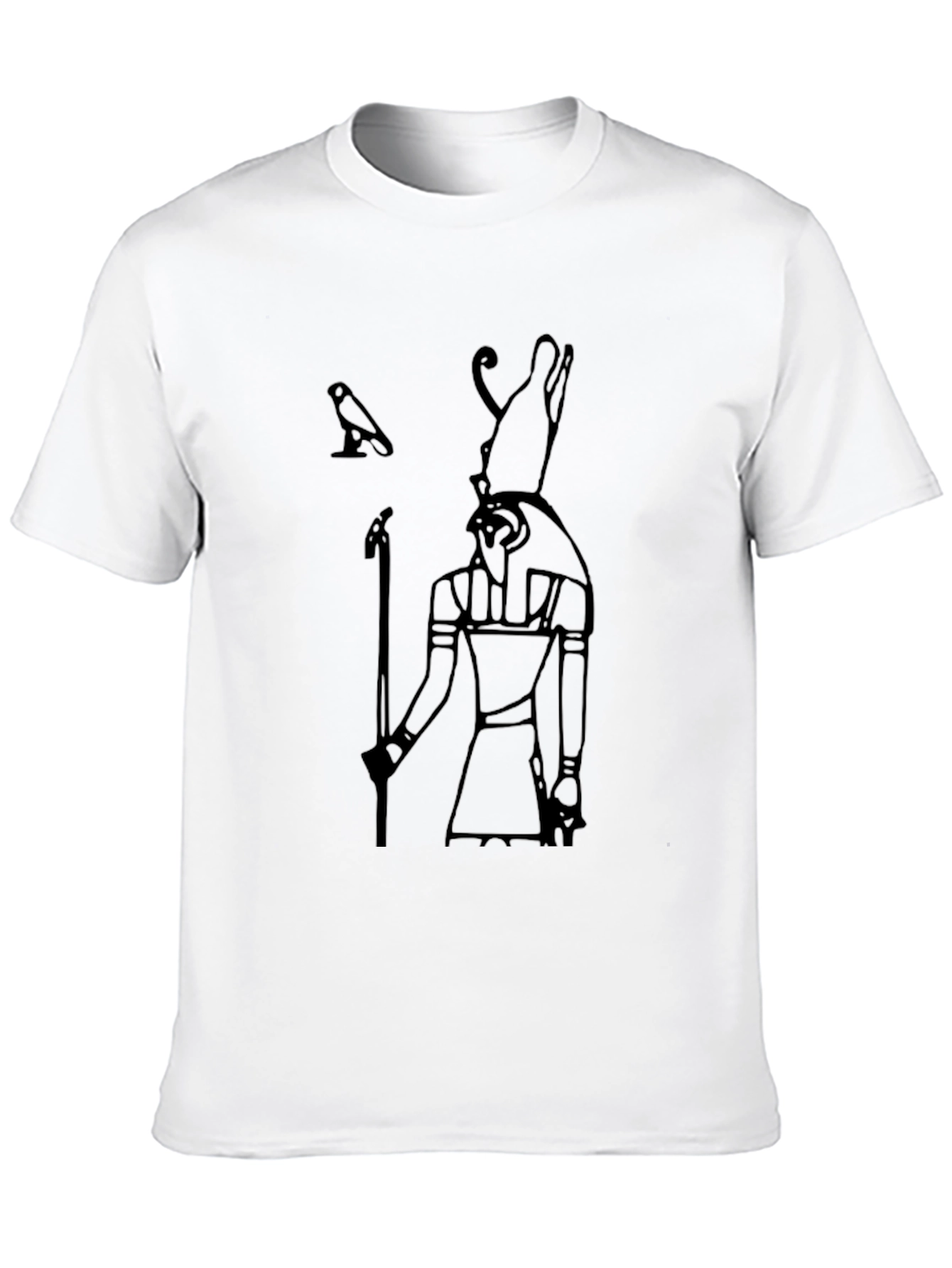 Black Egyptian God Graphic Tee - Black Cotton Blend view 10