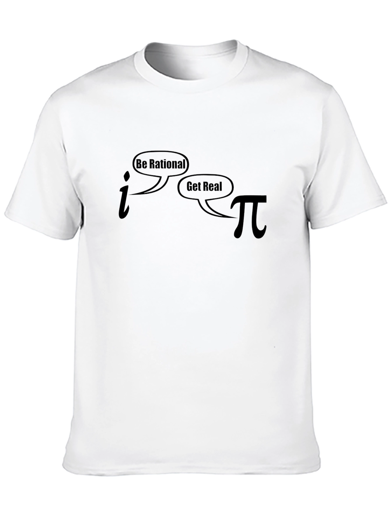 Black Be Rational T-Shirt, Math Humor Tee view 10