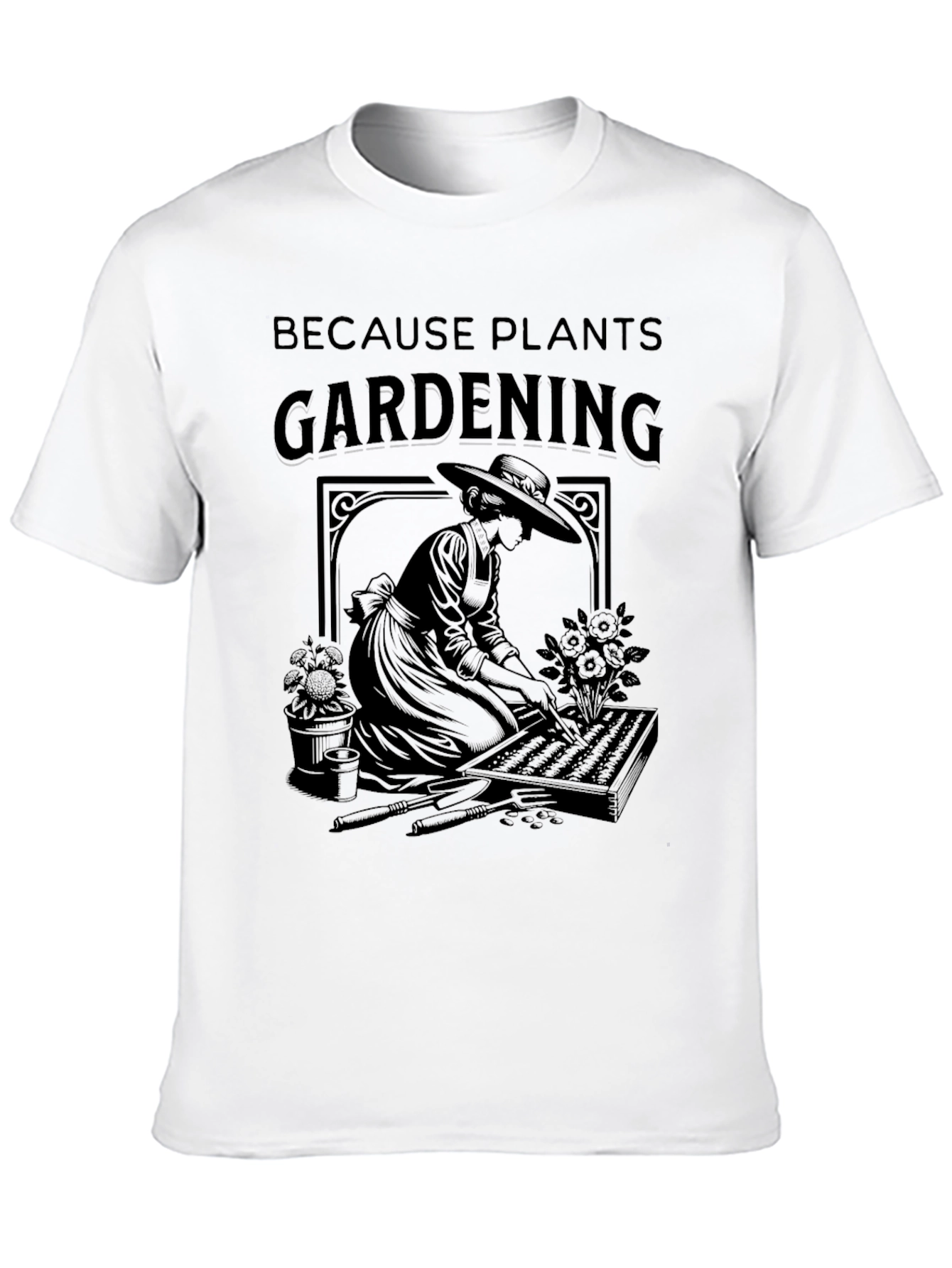 Black Gardening Graphic T-Shirt - Plants Lover view 10