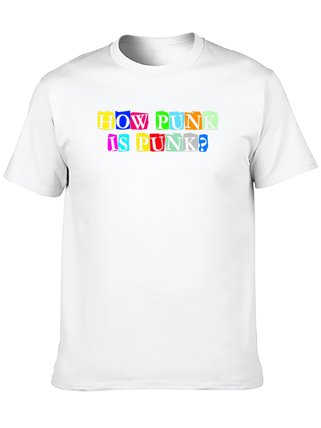 Black How Punk Is Punk? Graphic Tee - Black view 10