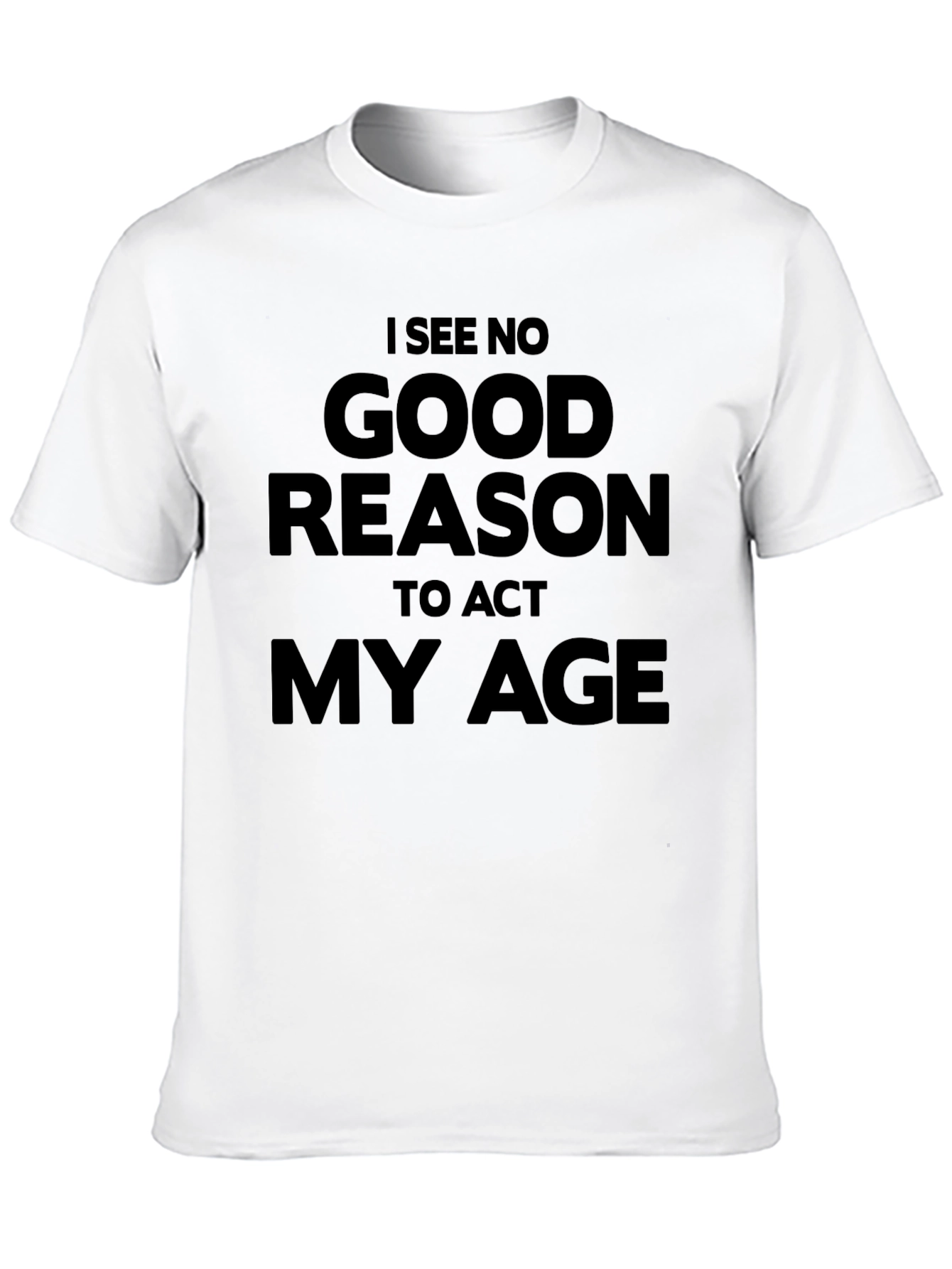 Black Funny 'Act My Age' Graphic Tee - Black view 10