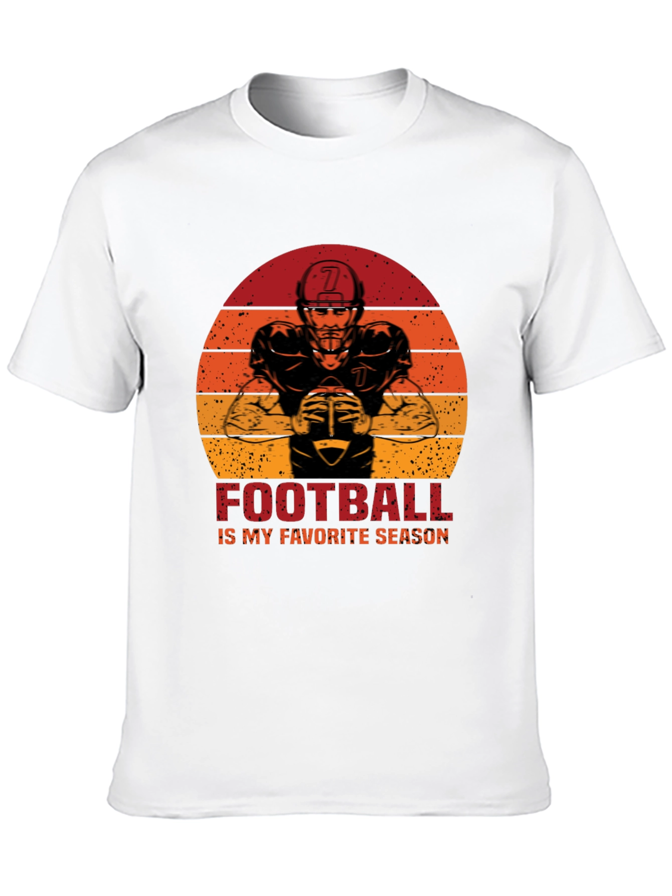 Black Football Is My Favorite Season Graphic T-Shirt view 10
