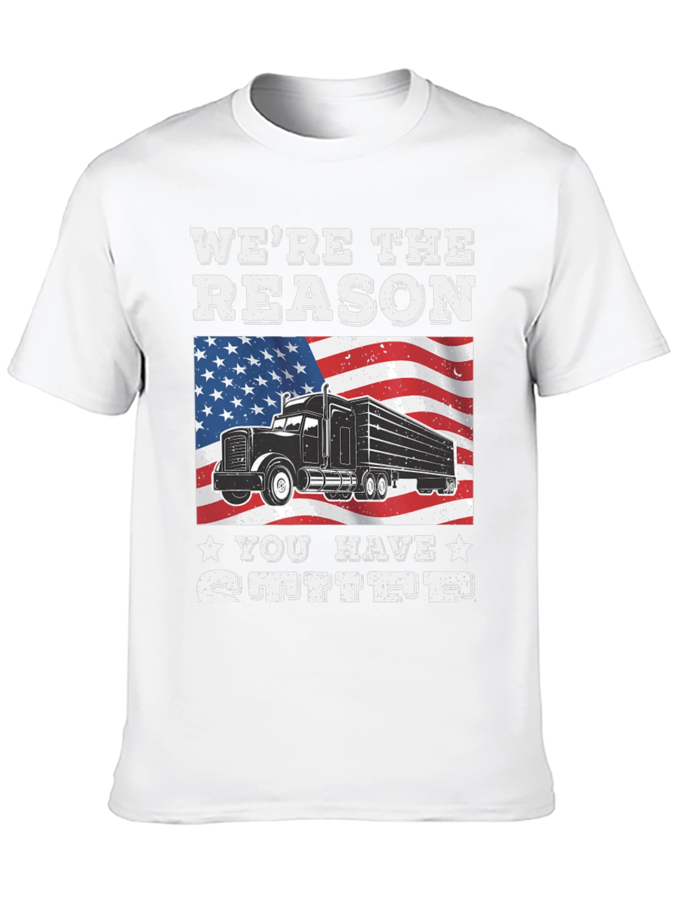 Black We're the Reason You Have Stuff T-Shirt view 10