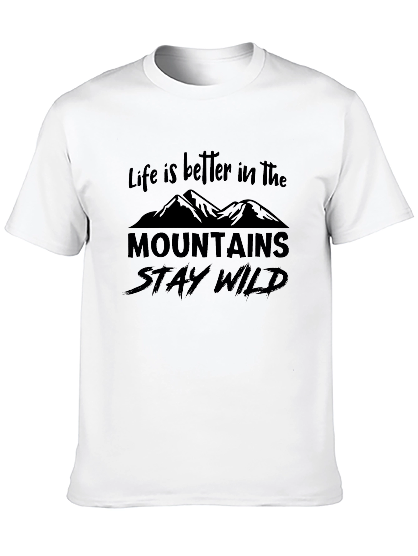 Mountain Life Tee: Stay Wild Adventure Shirt - 10
