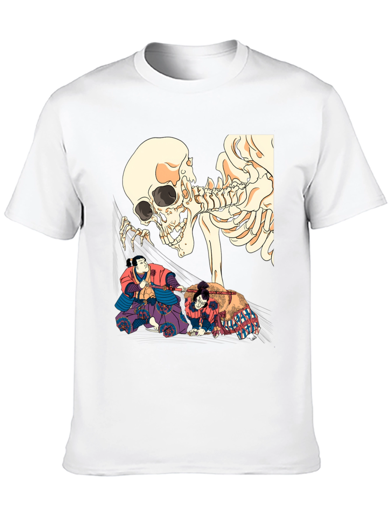 Black Skull & Sumo Wrestler Graphic T-Shirt view 10