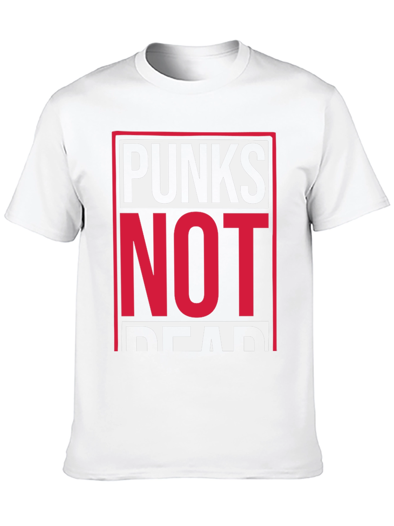 Black Punks Not Dead Graphic Tee - Black Cotton T-Shirt view 10