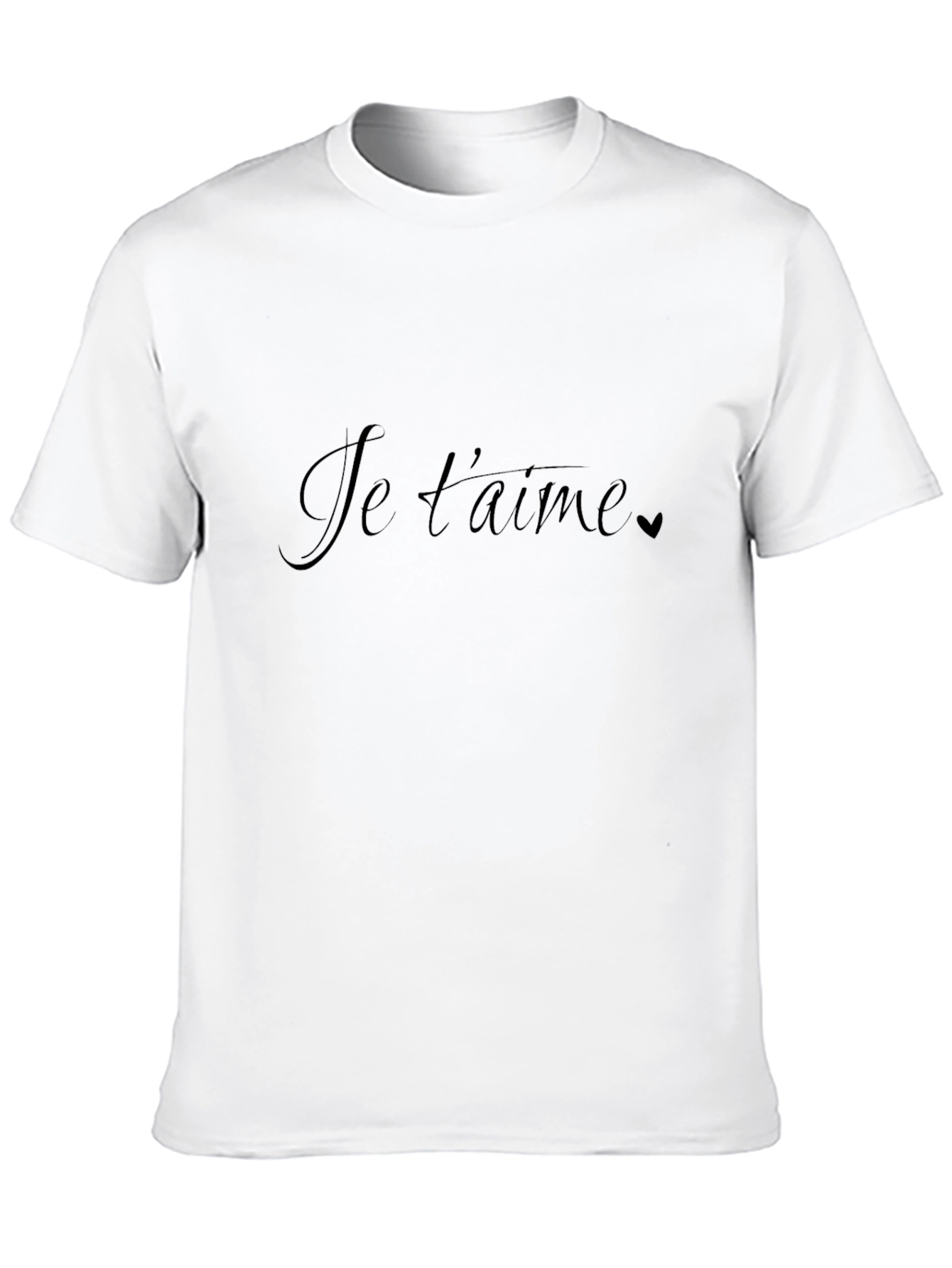 Black Je T'aime Graphic Tee - Black view 10