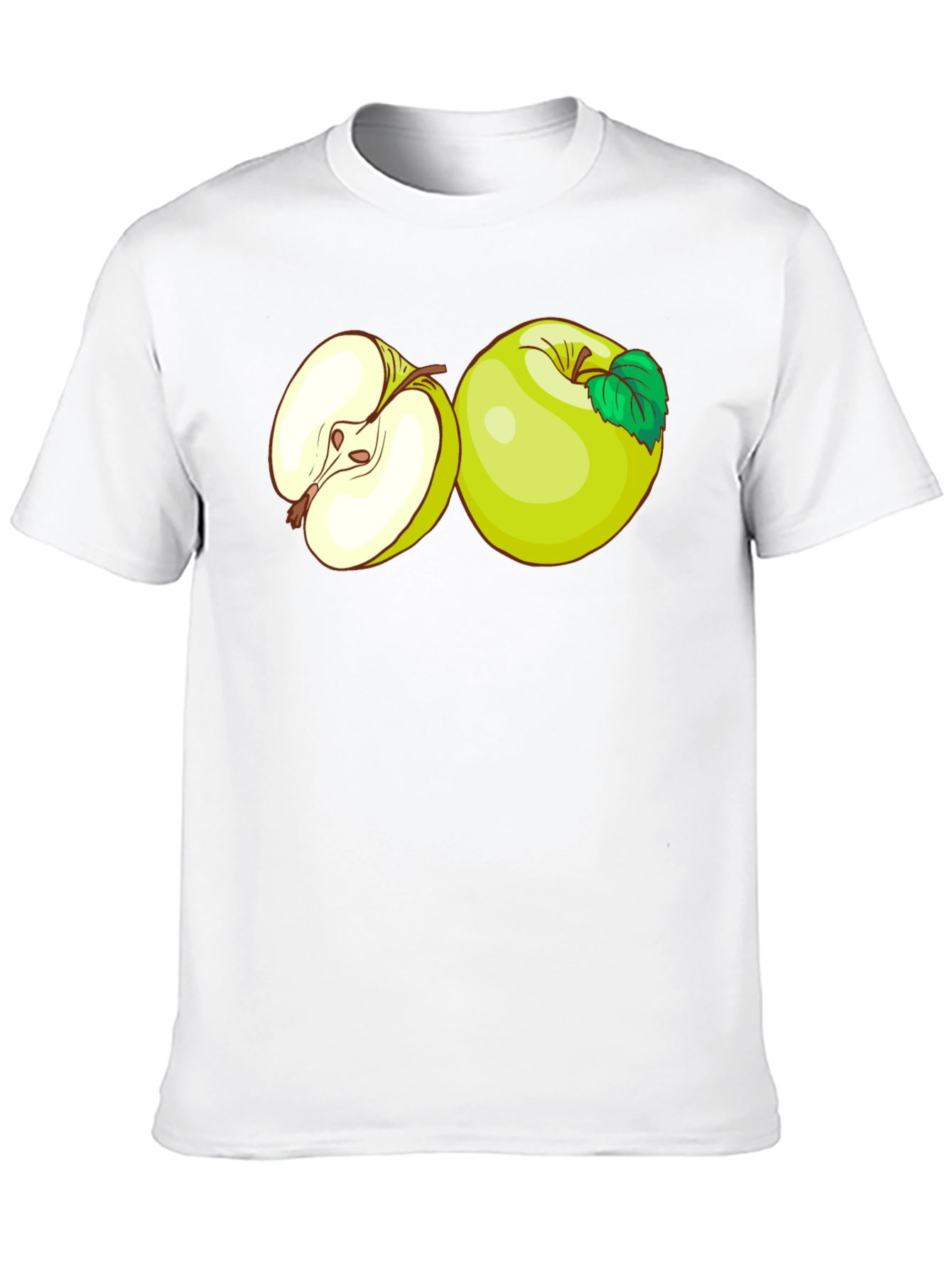 Black Apple Graphic Black T-Shirt view 10