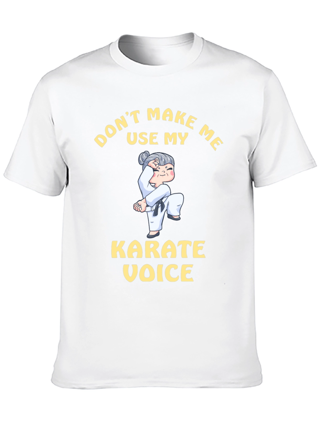 Black Don't Make Me Use My Karate Voice T-Shirt view 10